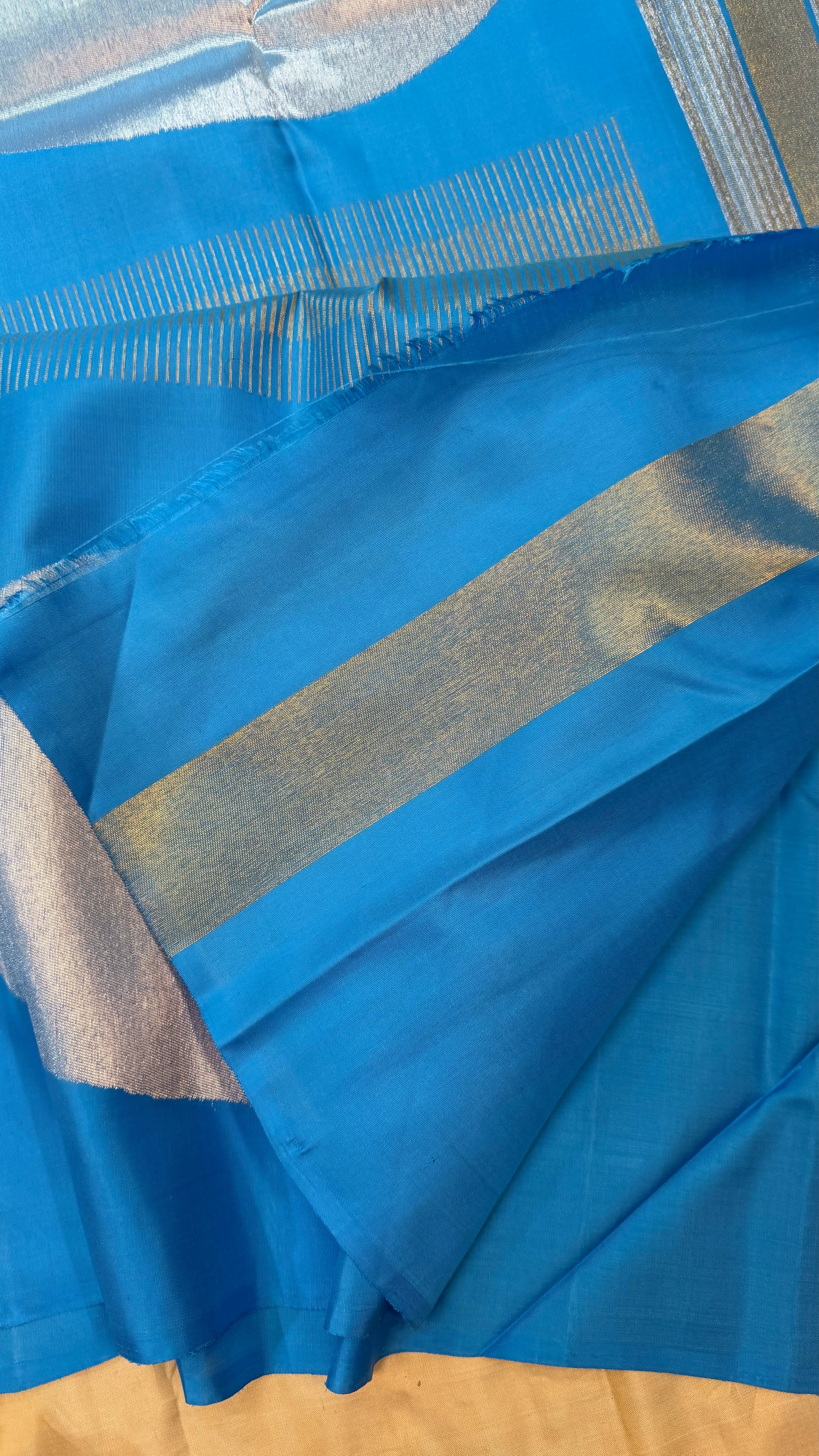 Sky blue 8 Kol master weaver / Kanjipuram silk