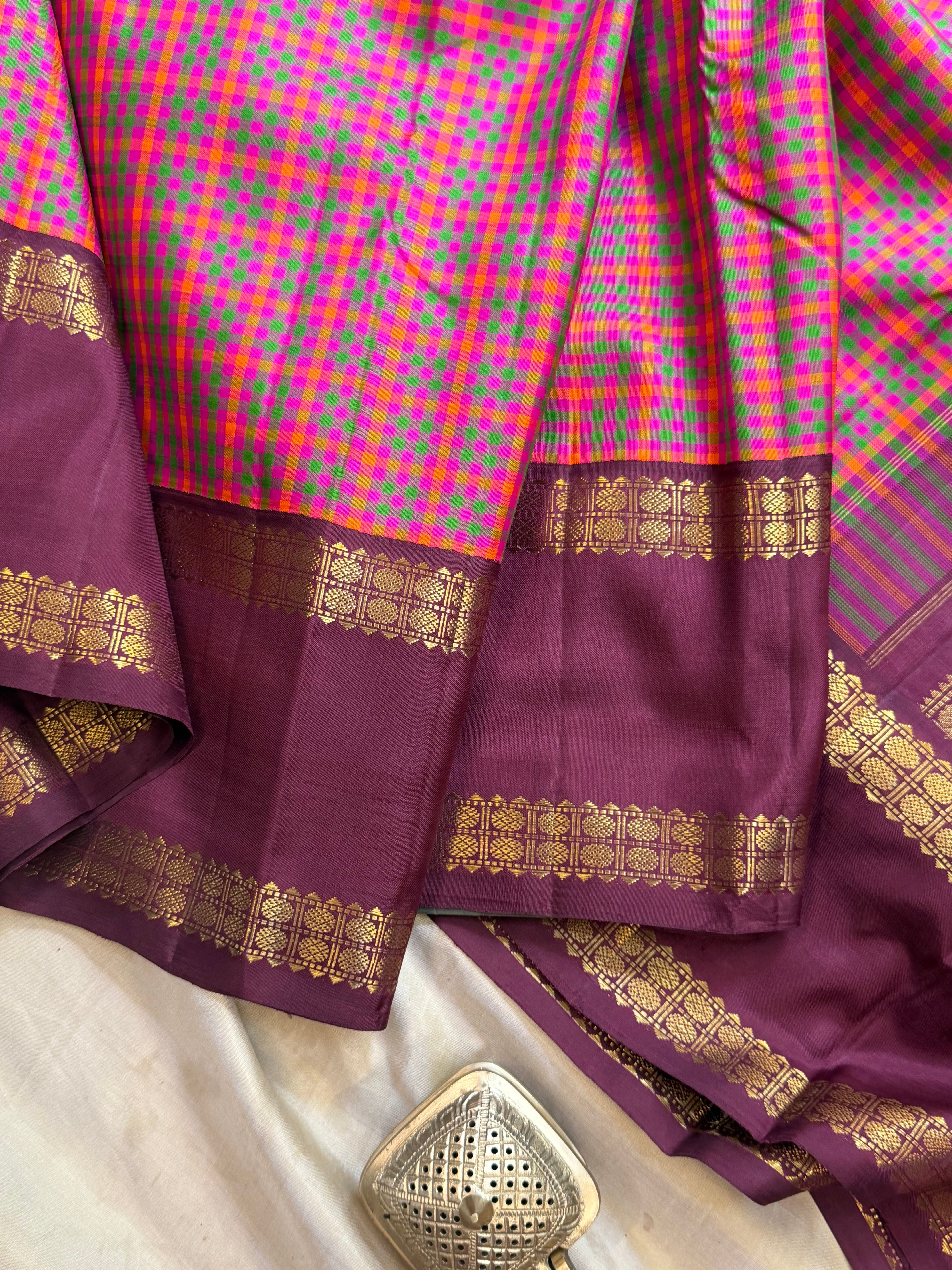 Vaijayanthi mala Kattam Korvai / Arani silk