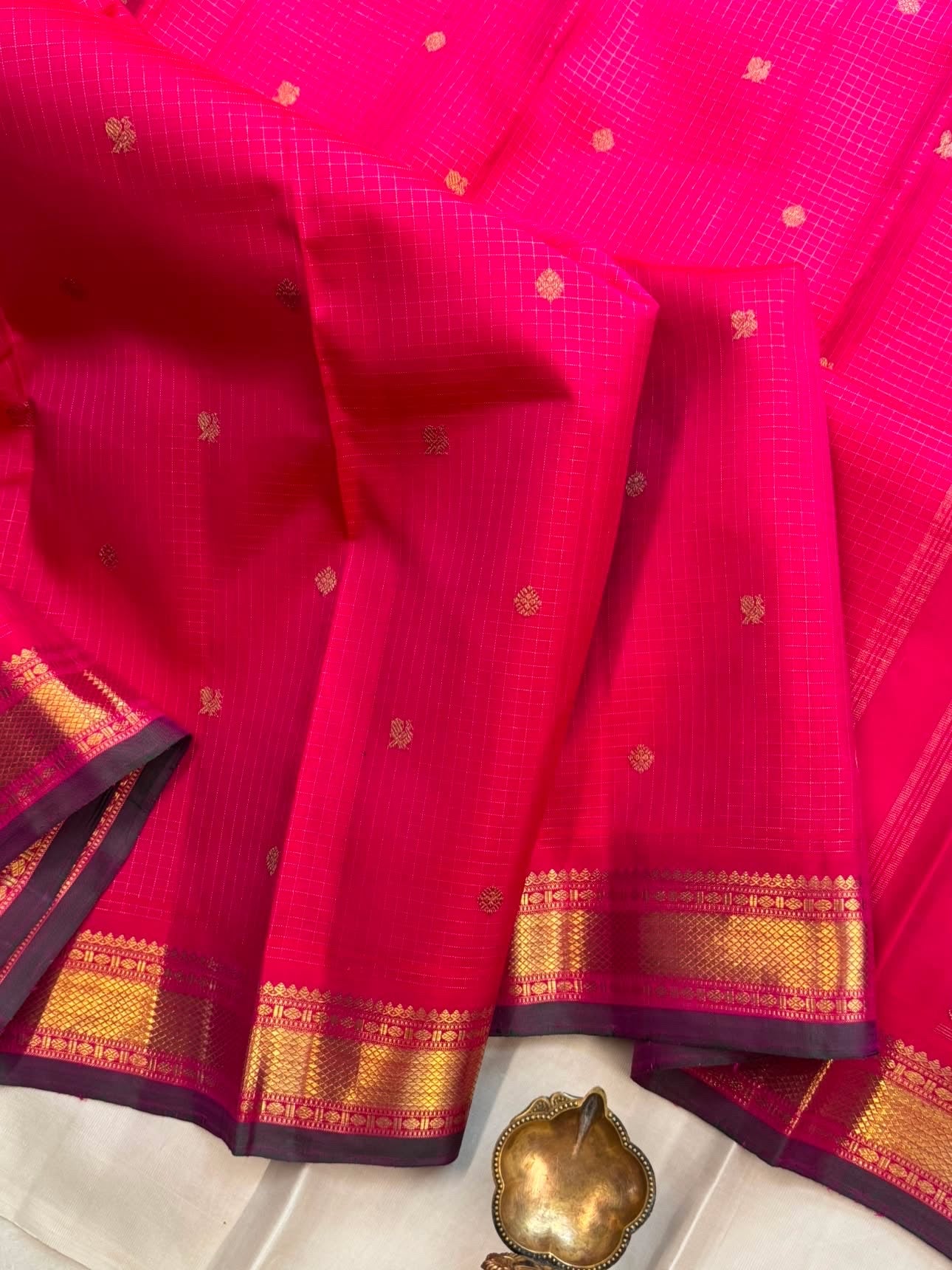 Pink pure Zari Kattam / kanjipuram silk saree CLSA 5798