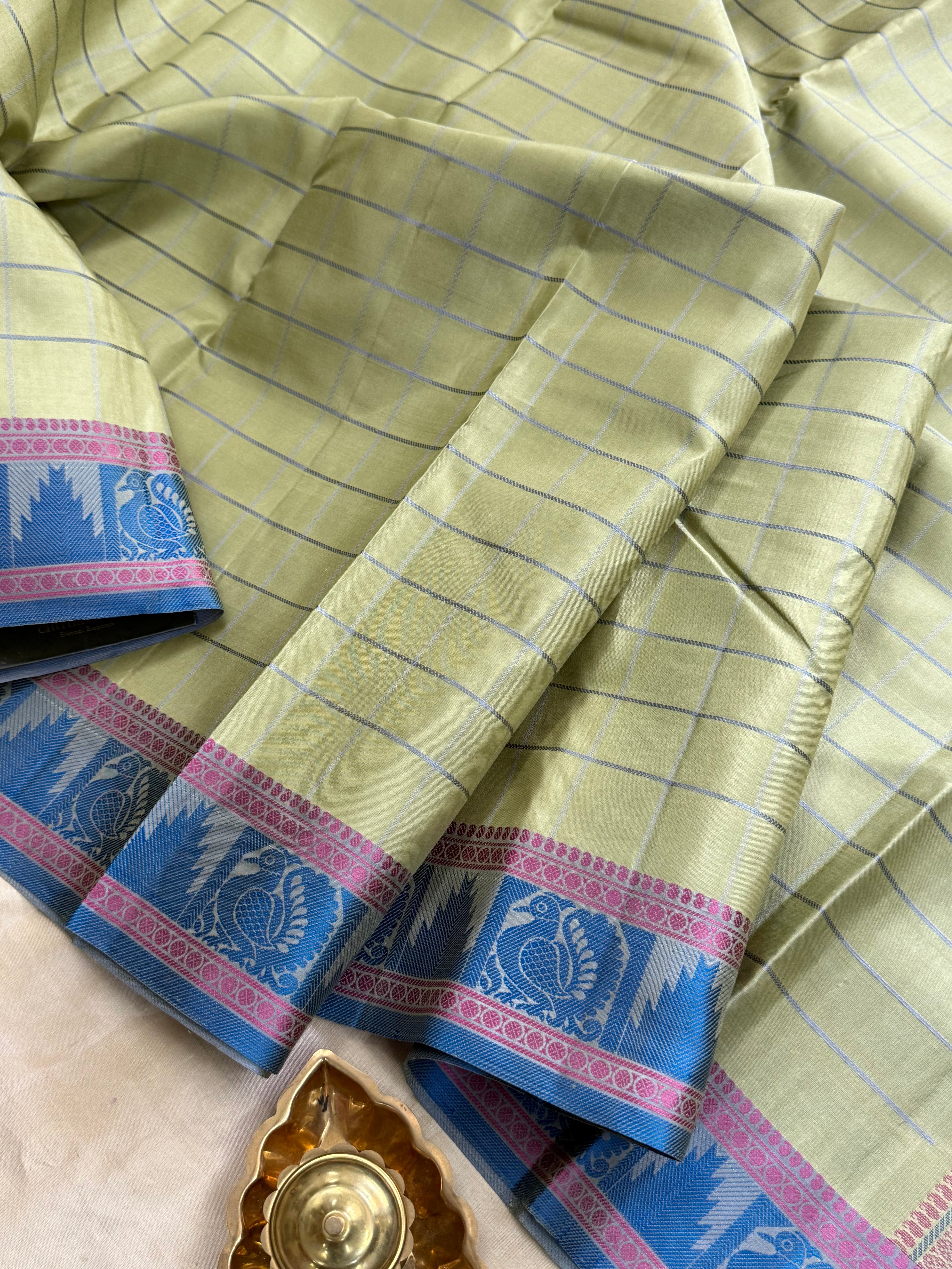 Pista green kattam / Varnangal Soft Silk CL4082