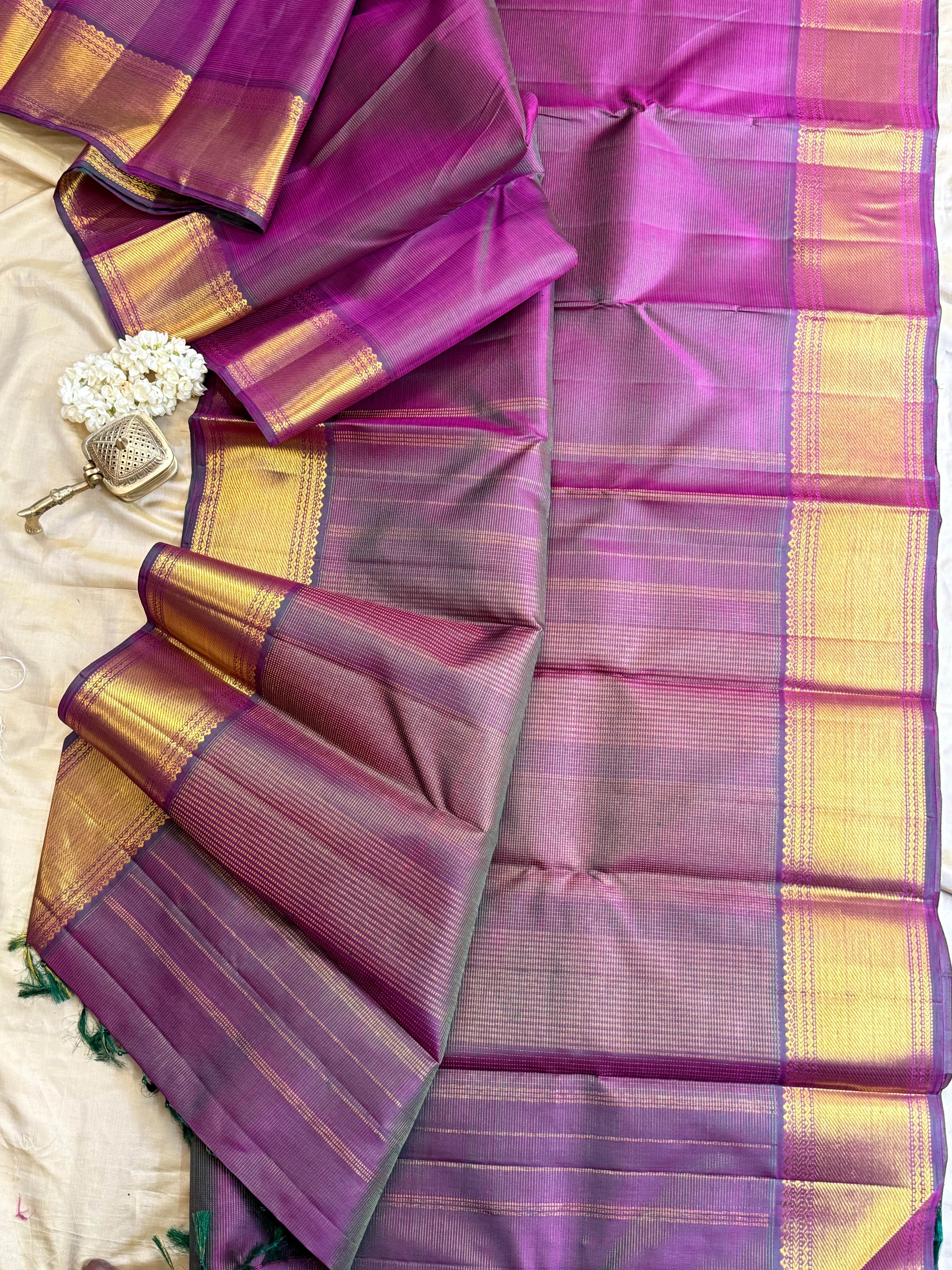 Vadamalli shot green vairaoosi/ Arani silk CL10105
