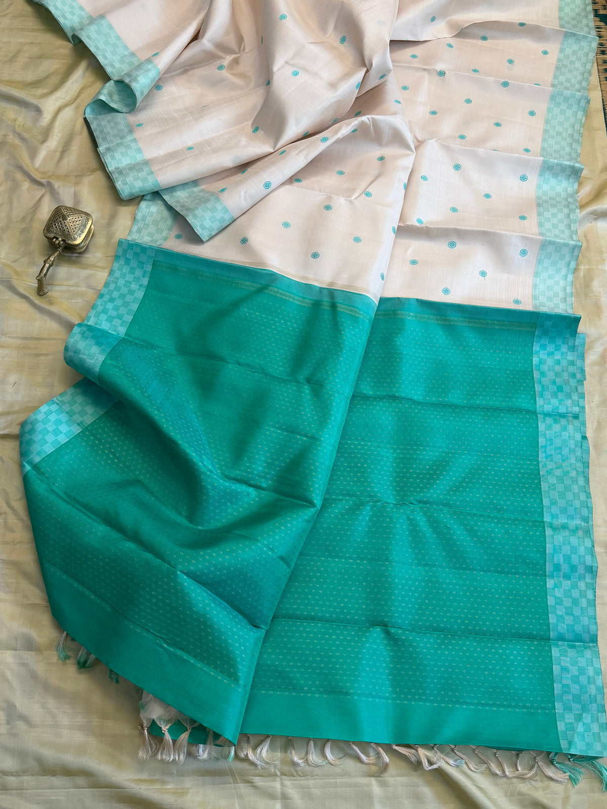 Paimadi thread Butta pure Kanjipuram silk