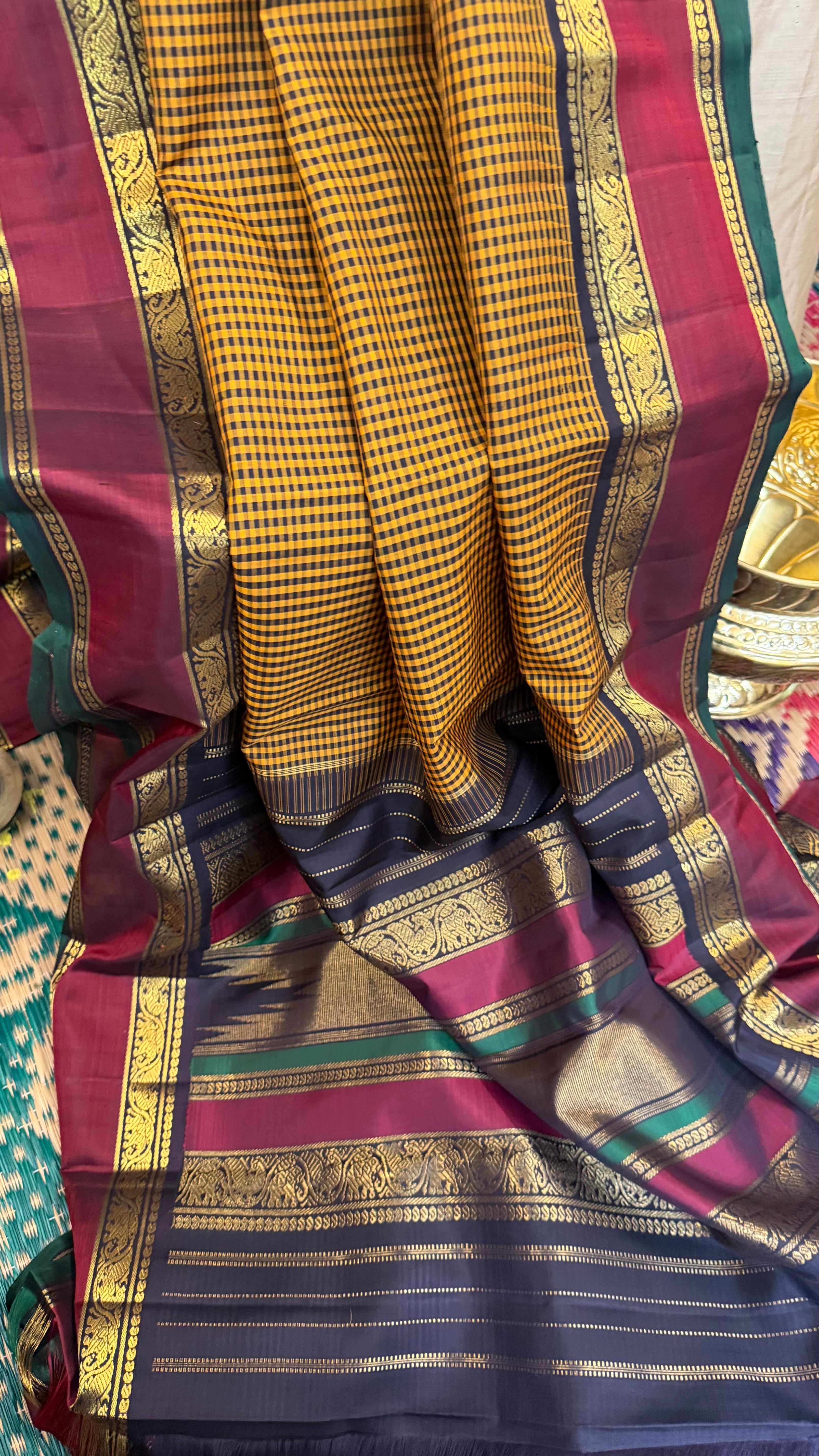 Vintage Kattam Korvai / Kanjipuram silk