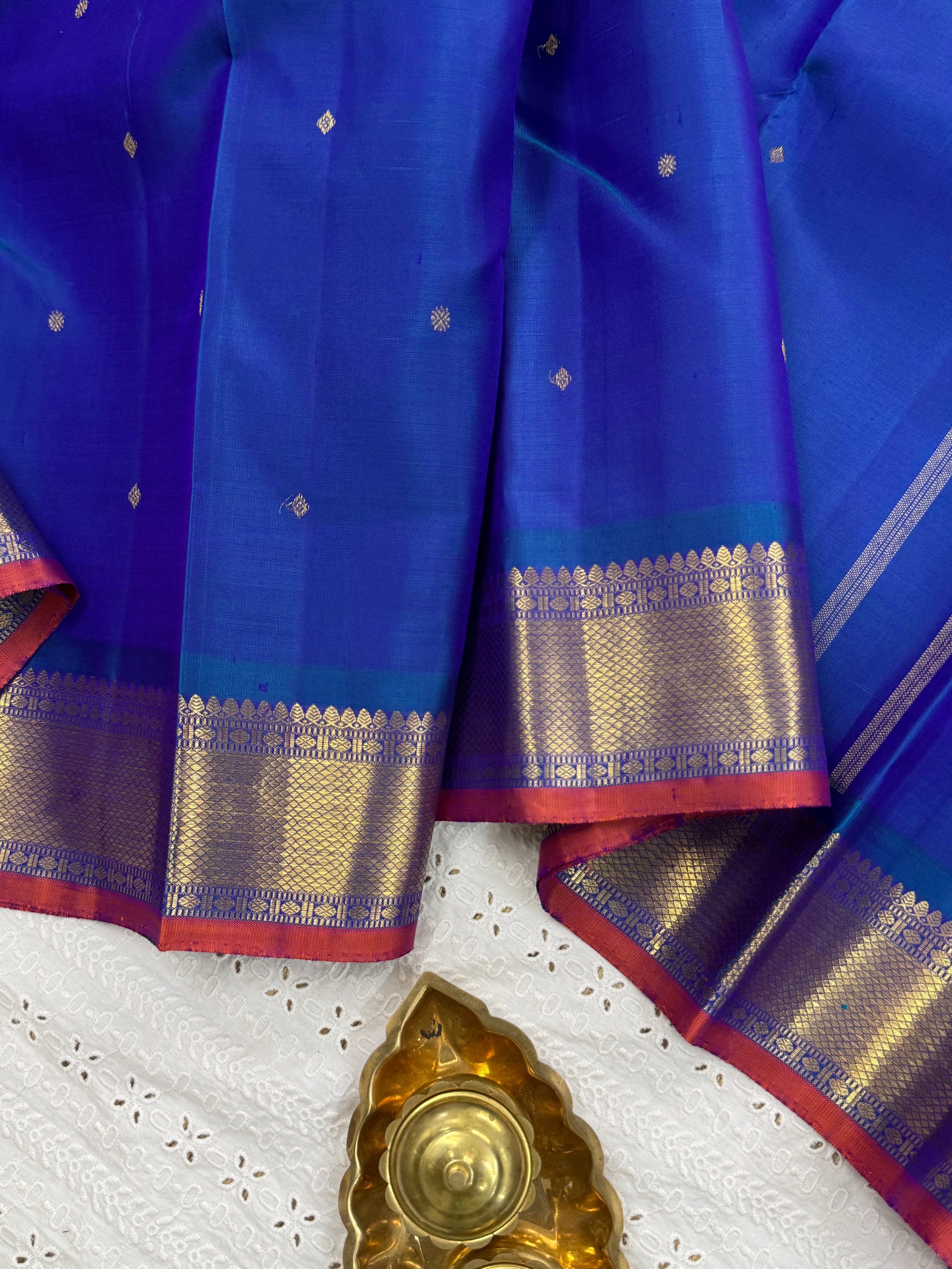 MAYILKAZHUTHU GETTI BORDER/KANJIPURAM SILK SAREE CLSA5680