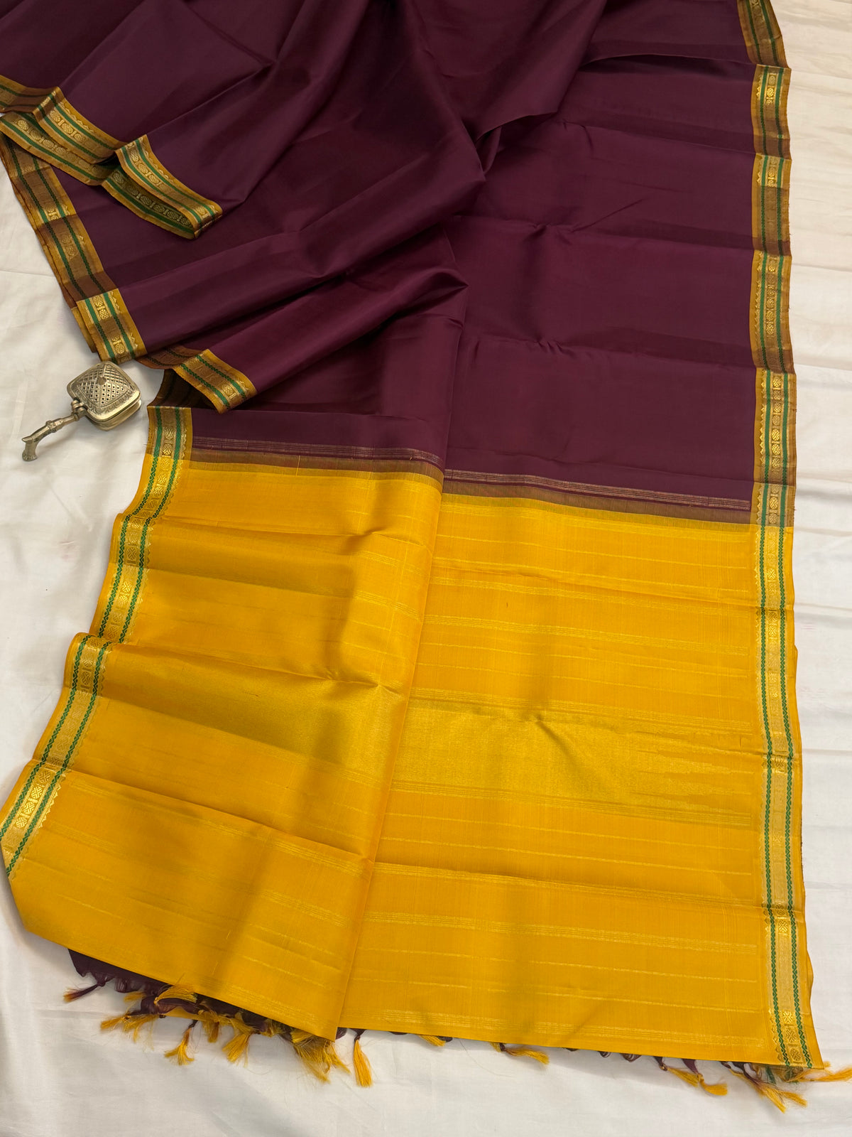 Coffee  brown small pet /Silk Kanjipuram CLSA11357