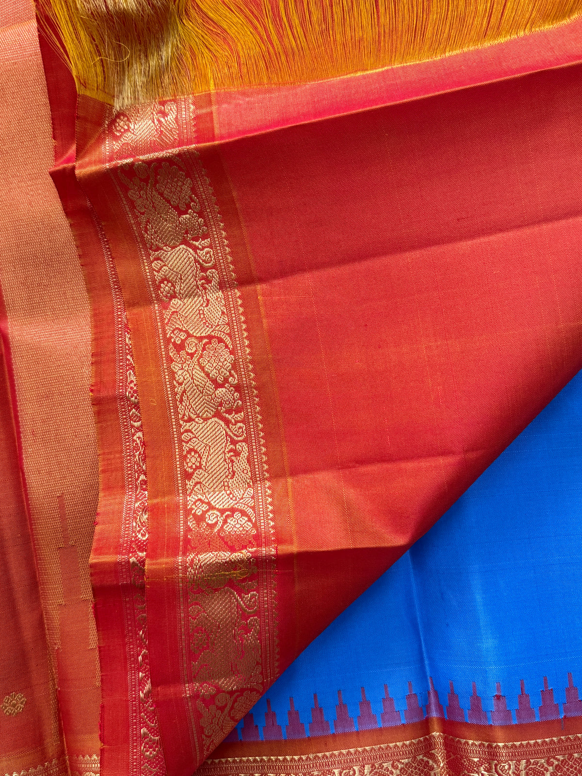 Sky blue Korvai Zari butta / Special Edition Silk CLSA 11908