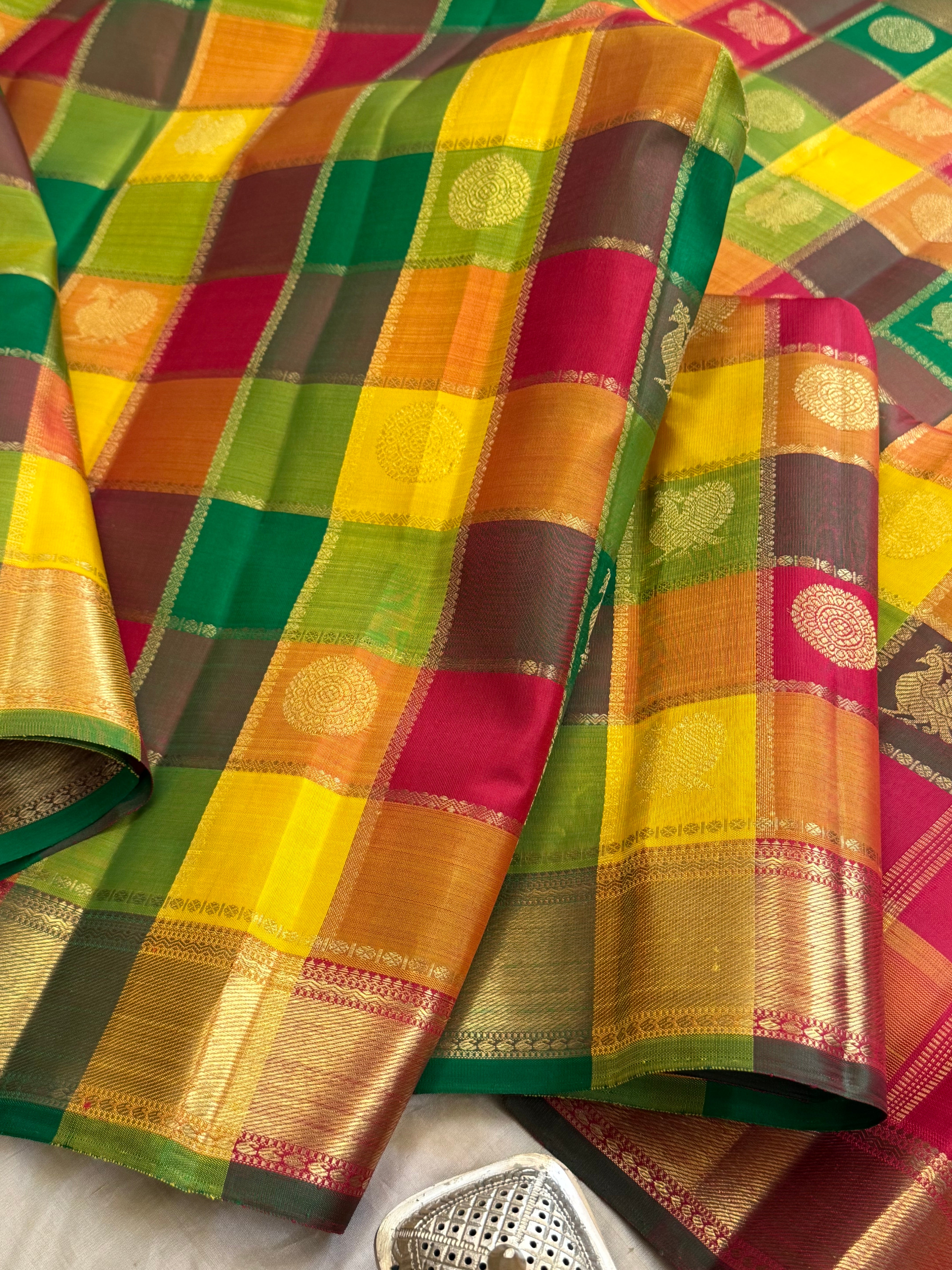 Vintage Paalum pazhum Kattam/kanjipuram silk /CLSA10490