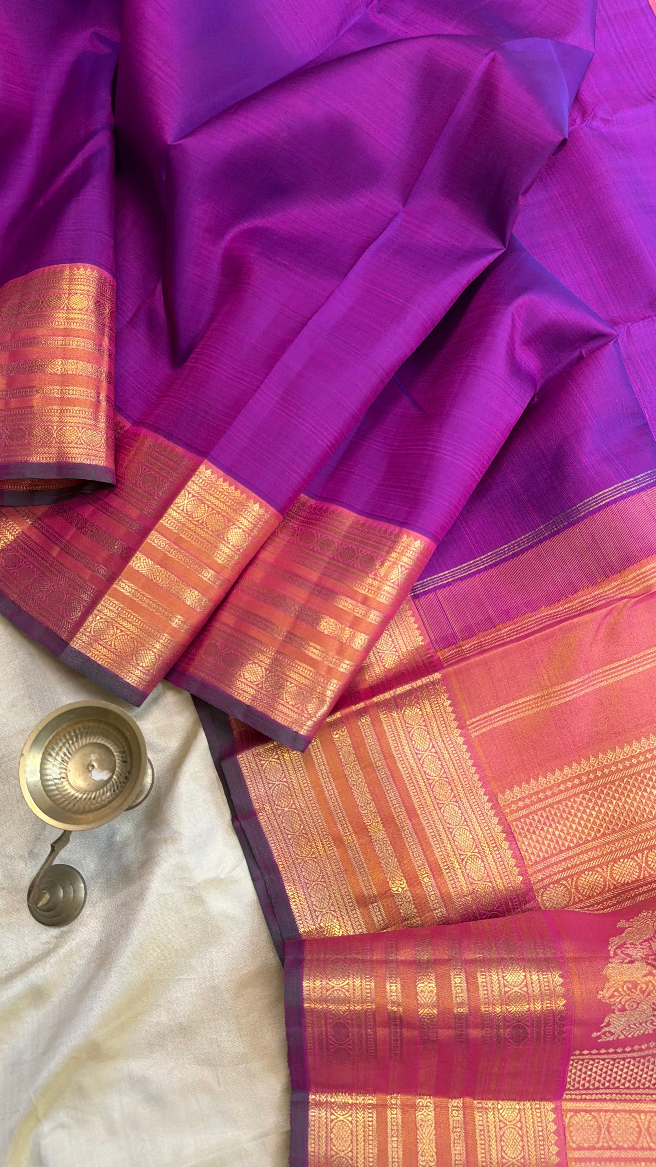 Purple varisapet / Kanjipuram silk