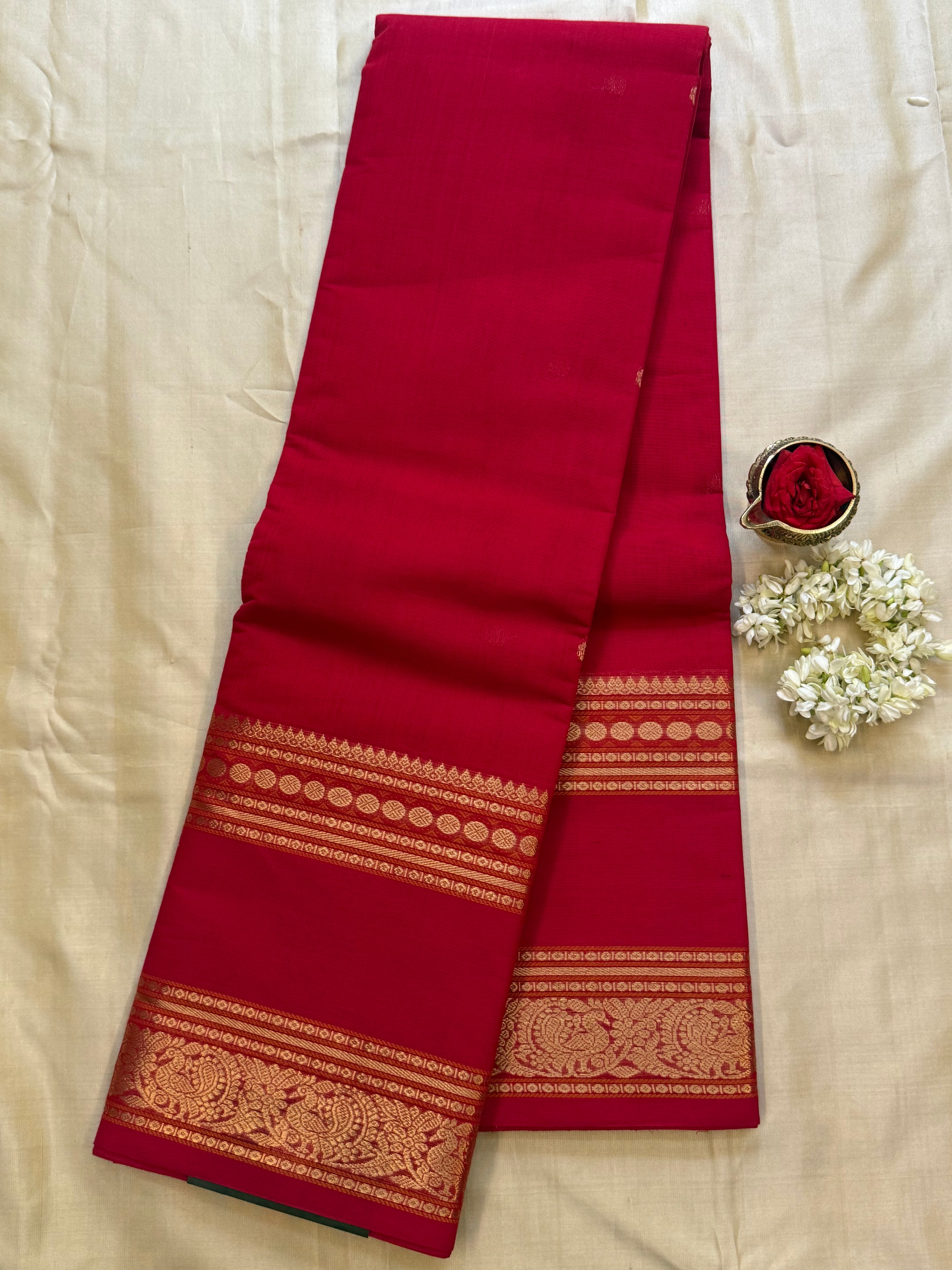 Reddish pink / Kanchi Cotton