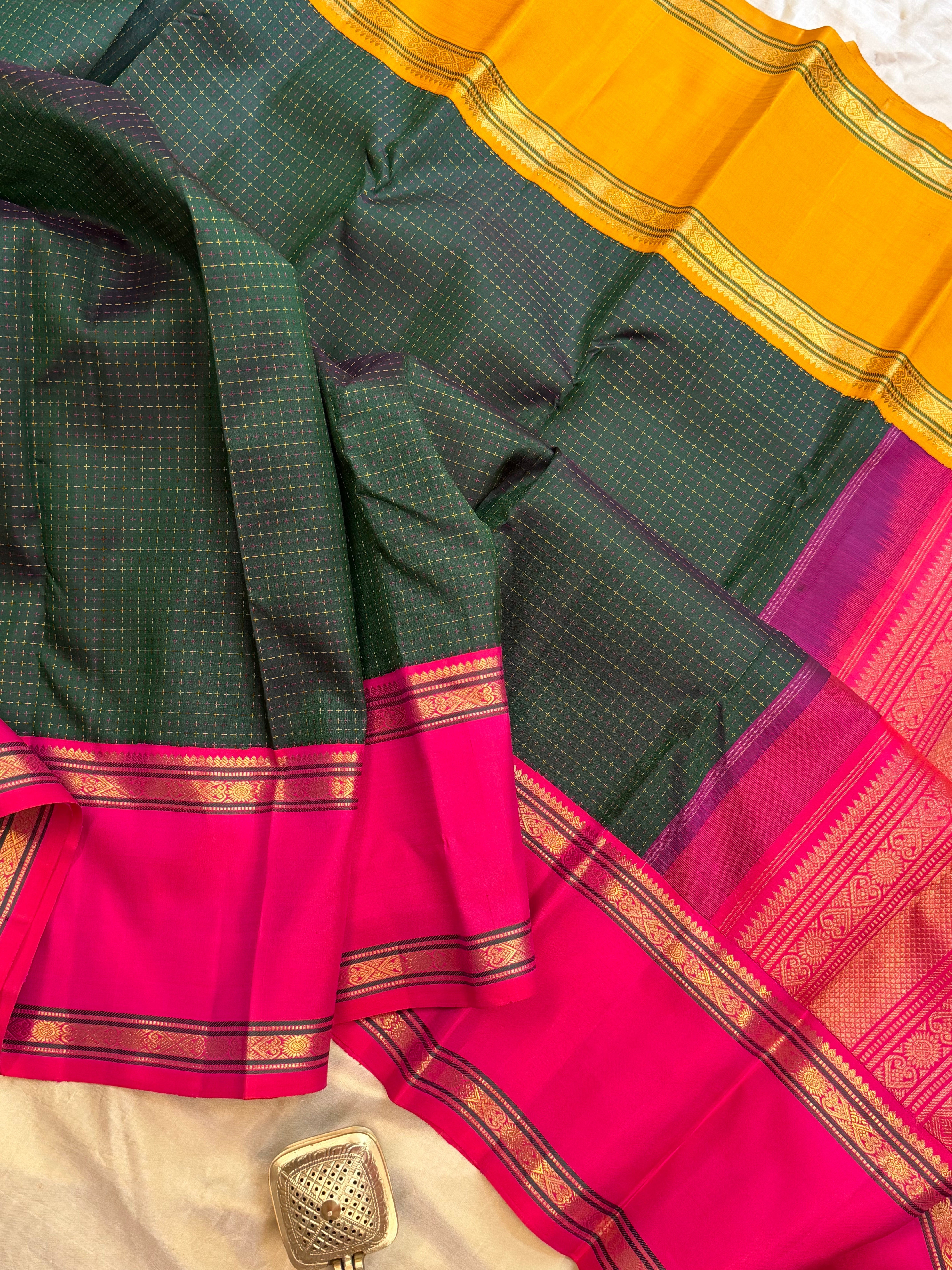 Ganga Jamuna plus Butta Korvai   / Kanjipuram silk