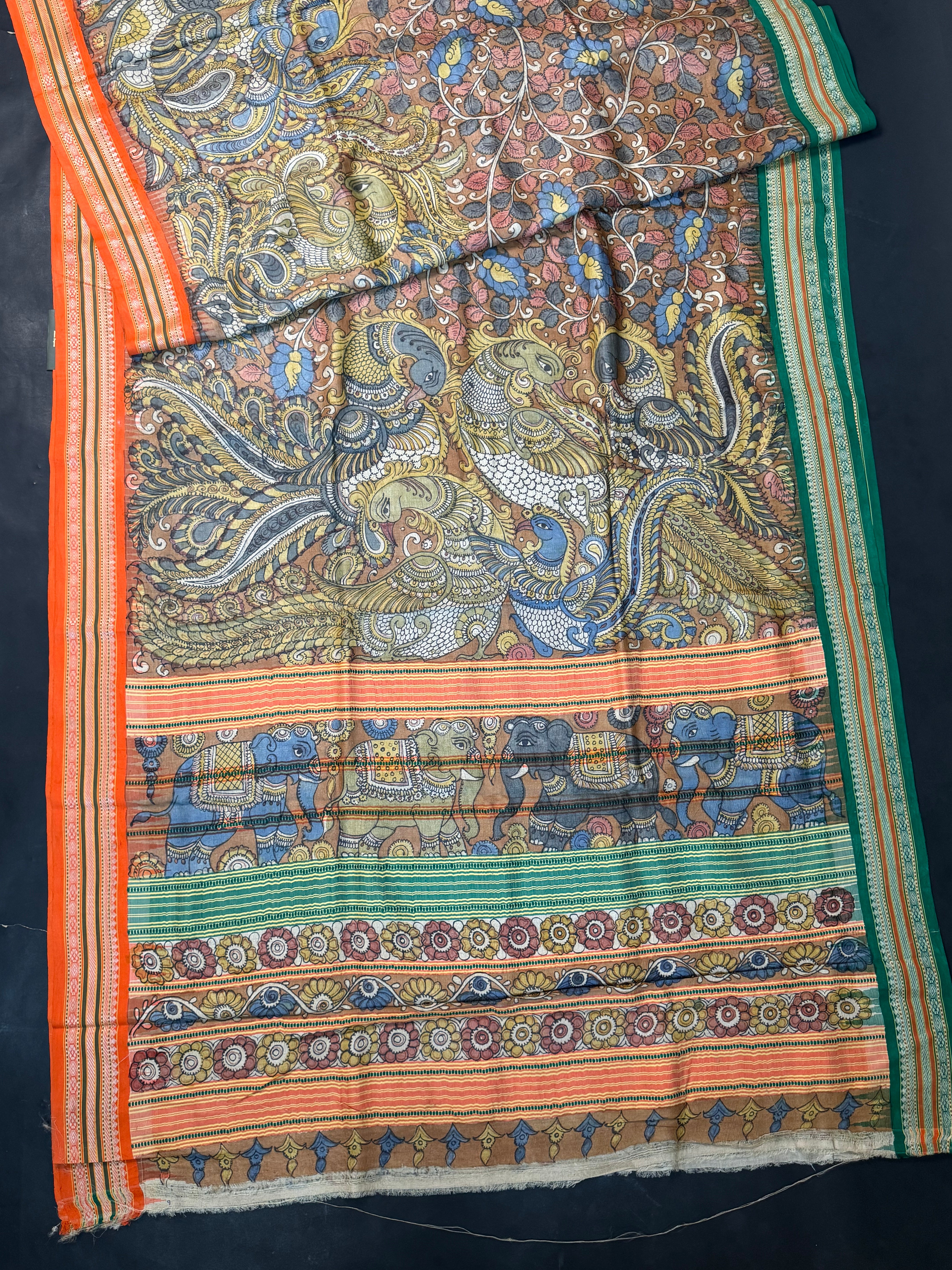 Pen kalamkari Vidharba Tussar4631