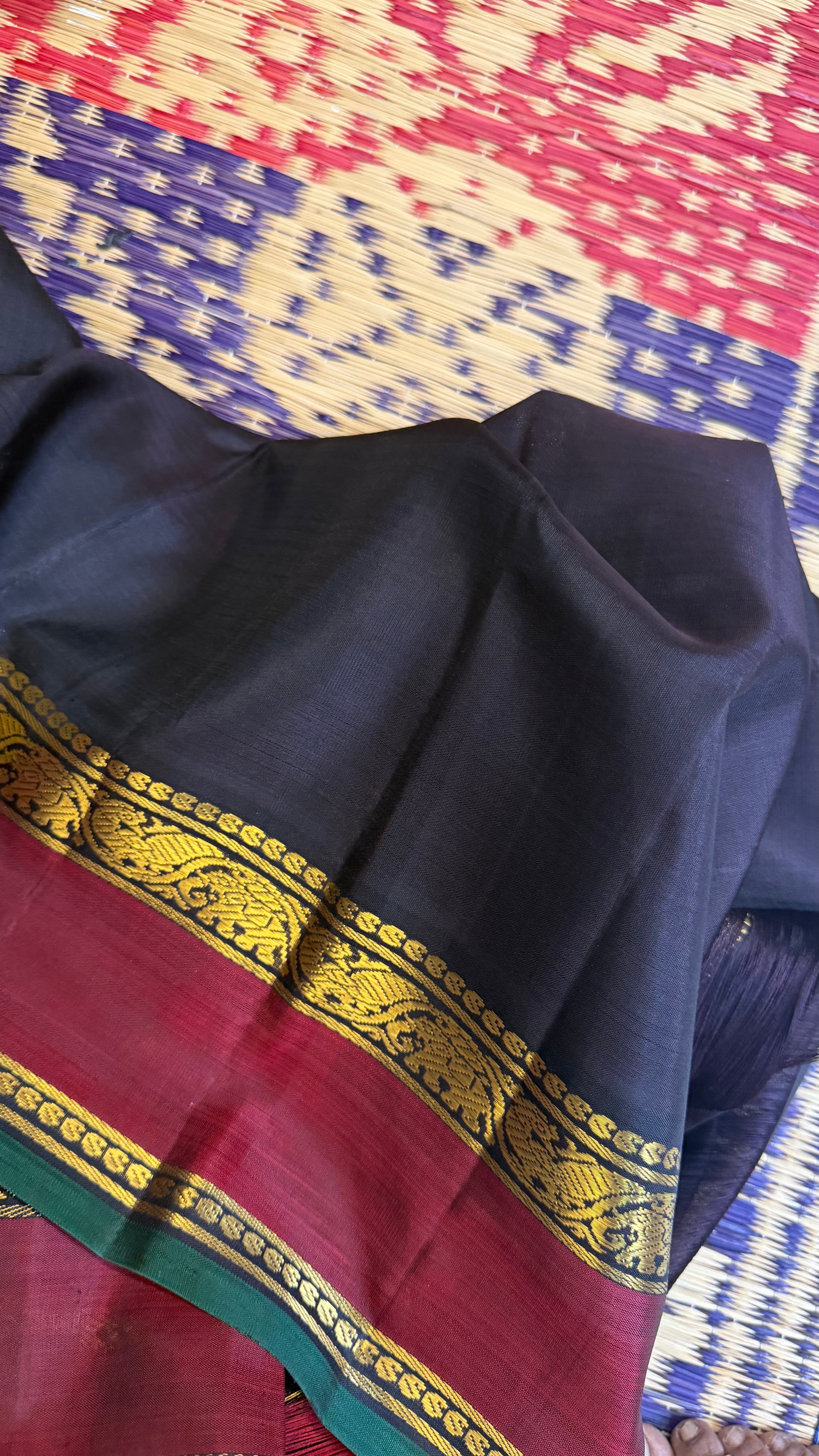 Vintage Kattam Korvai / Kanjipuram silk