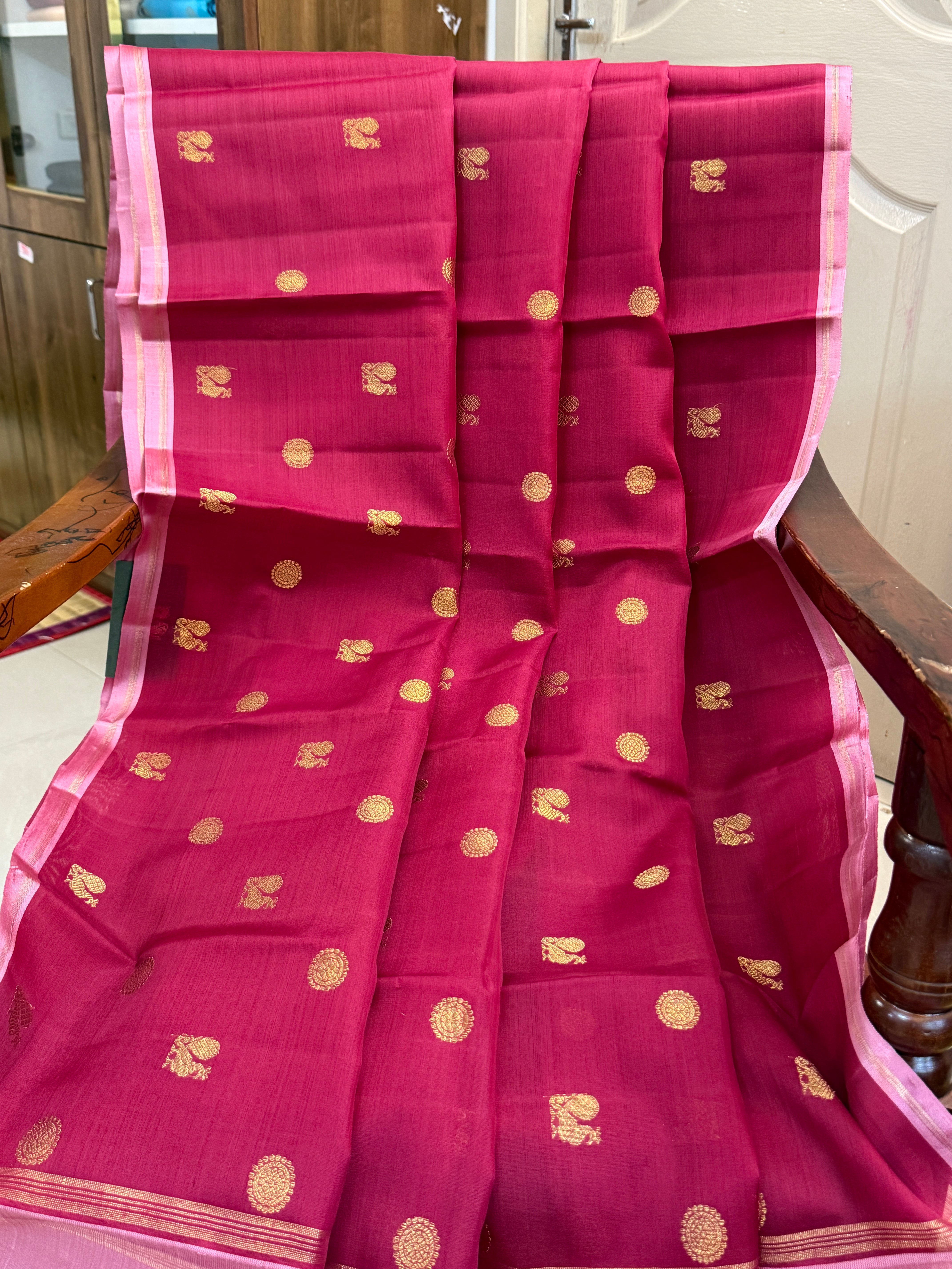 Organza silk saree / clsa 11132