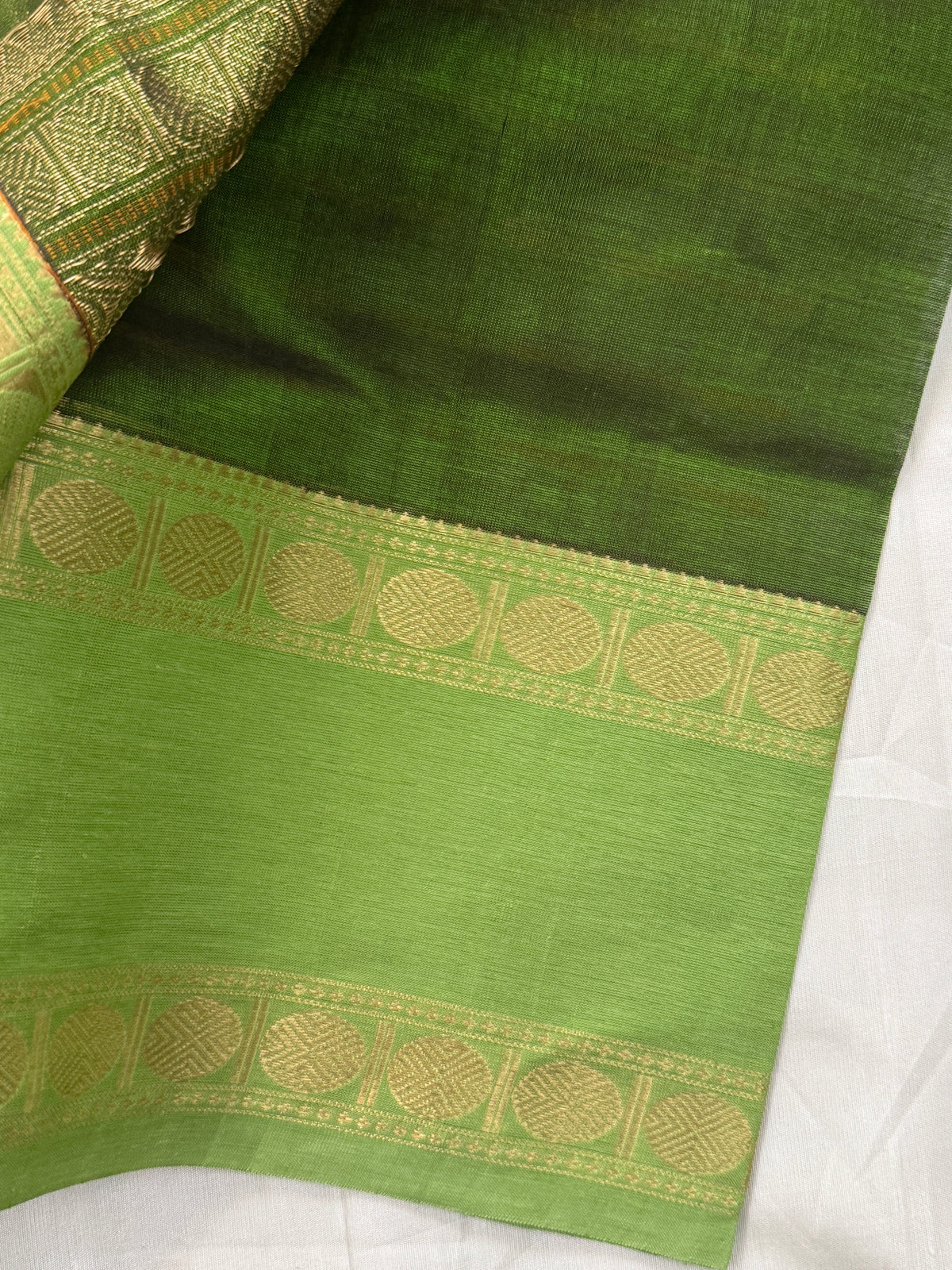 Mehandi green veldhari / cotton clsa 9530