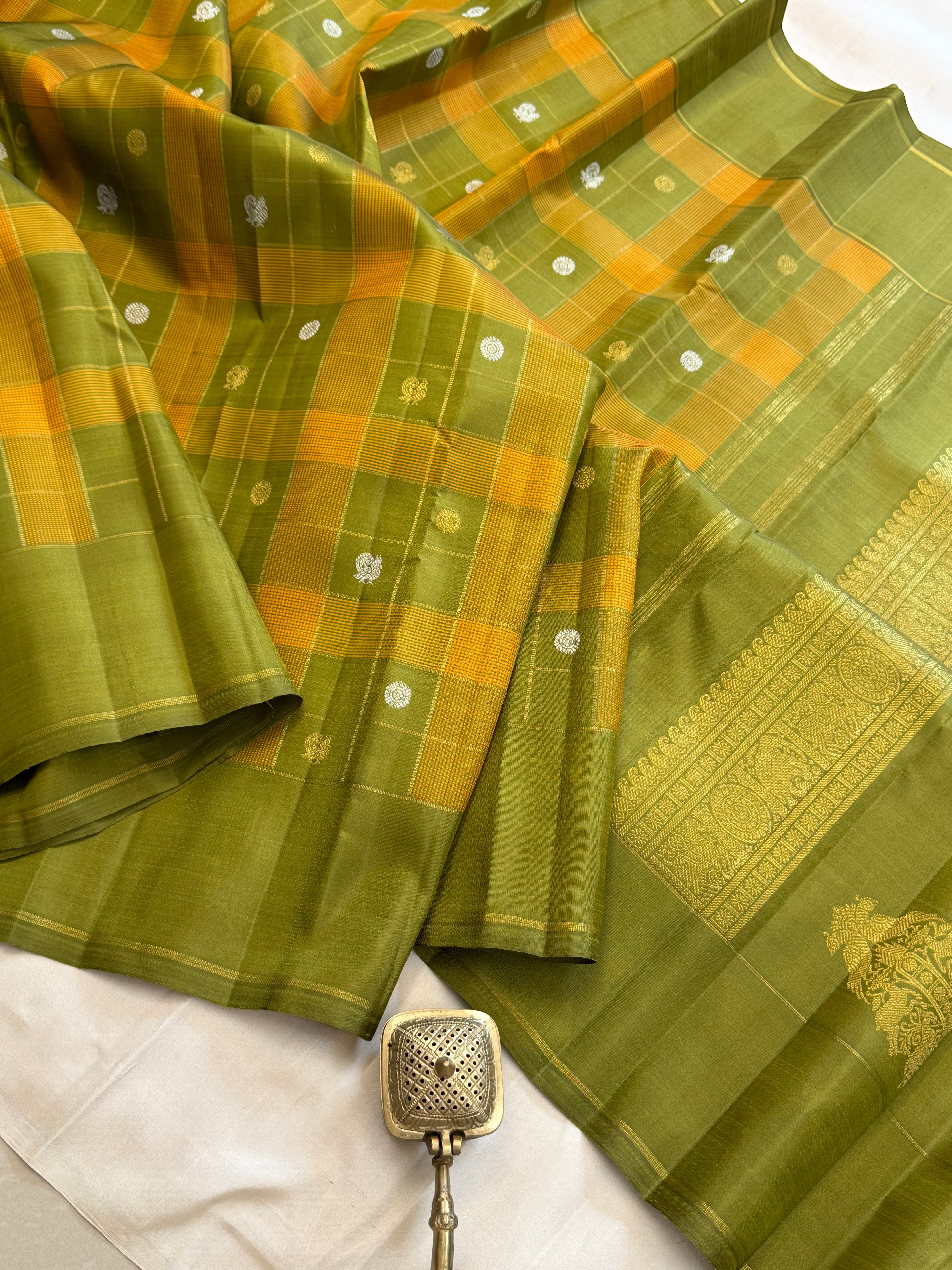 Chettinad Kattam Pure Kanjipuram silkCLSA11339