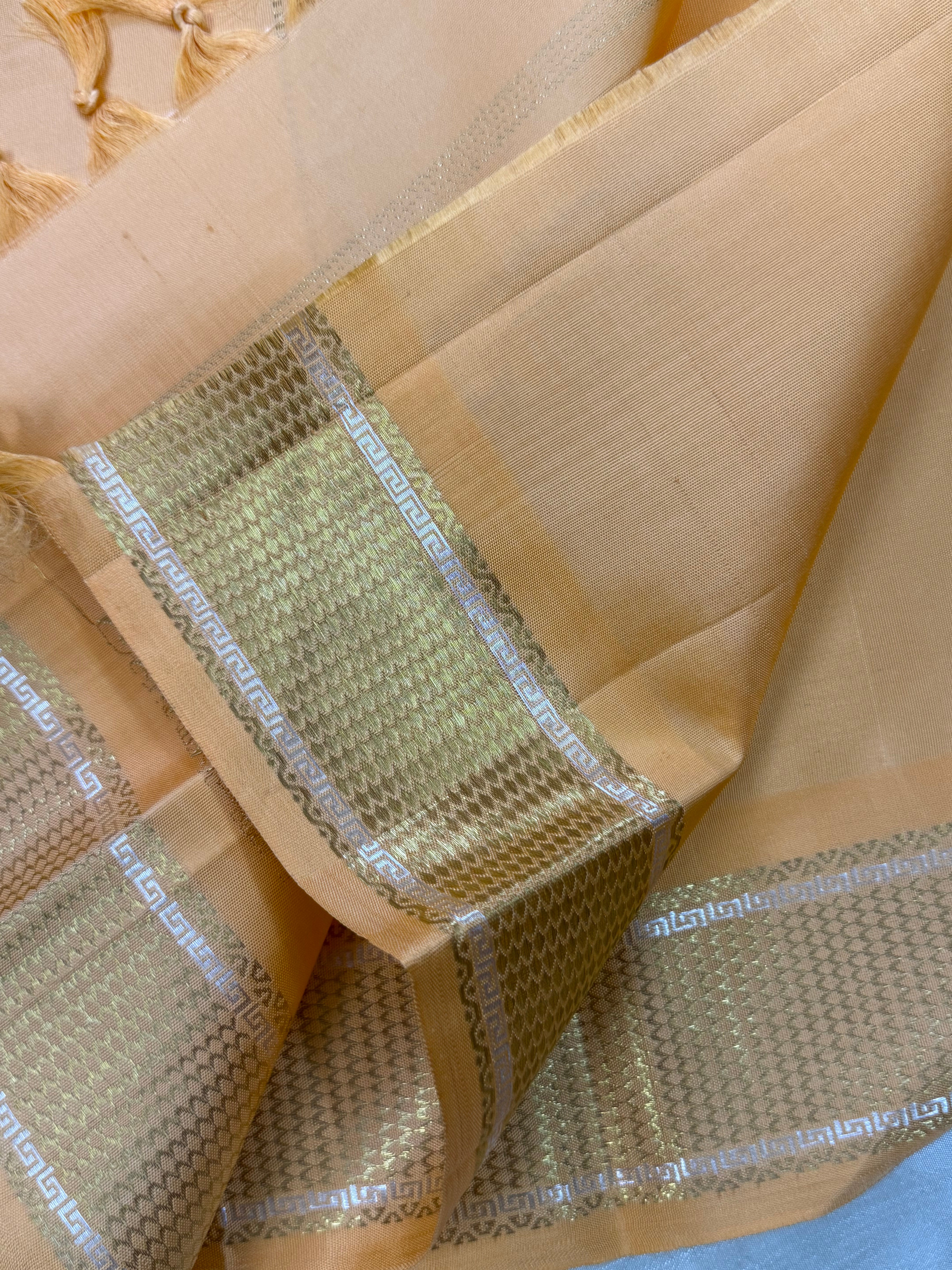 Master weaver - lite kanagabaram/ Kanjipuram silk