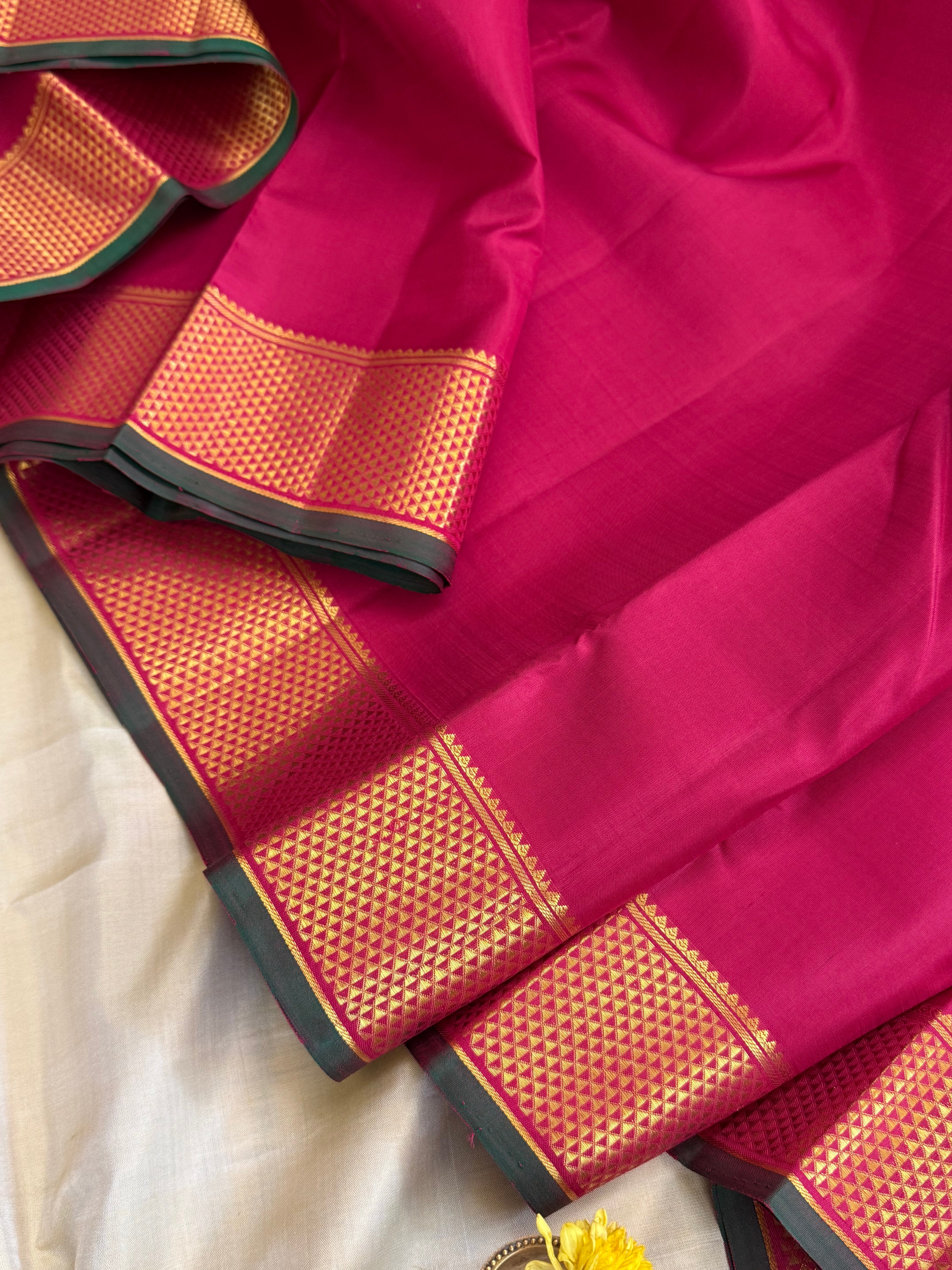 10 YARDS GETTI BORDER / KANJIPURAM SILK SAREE CLSA 8996