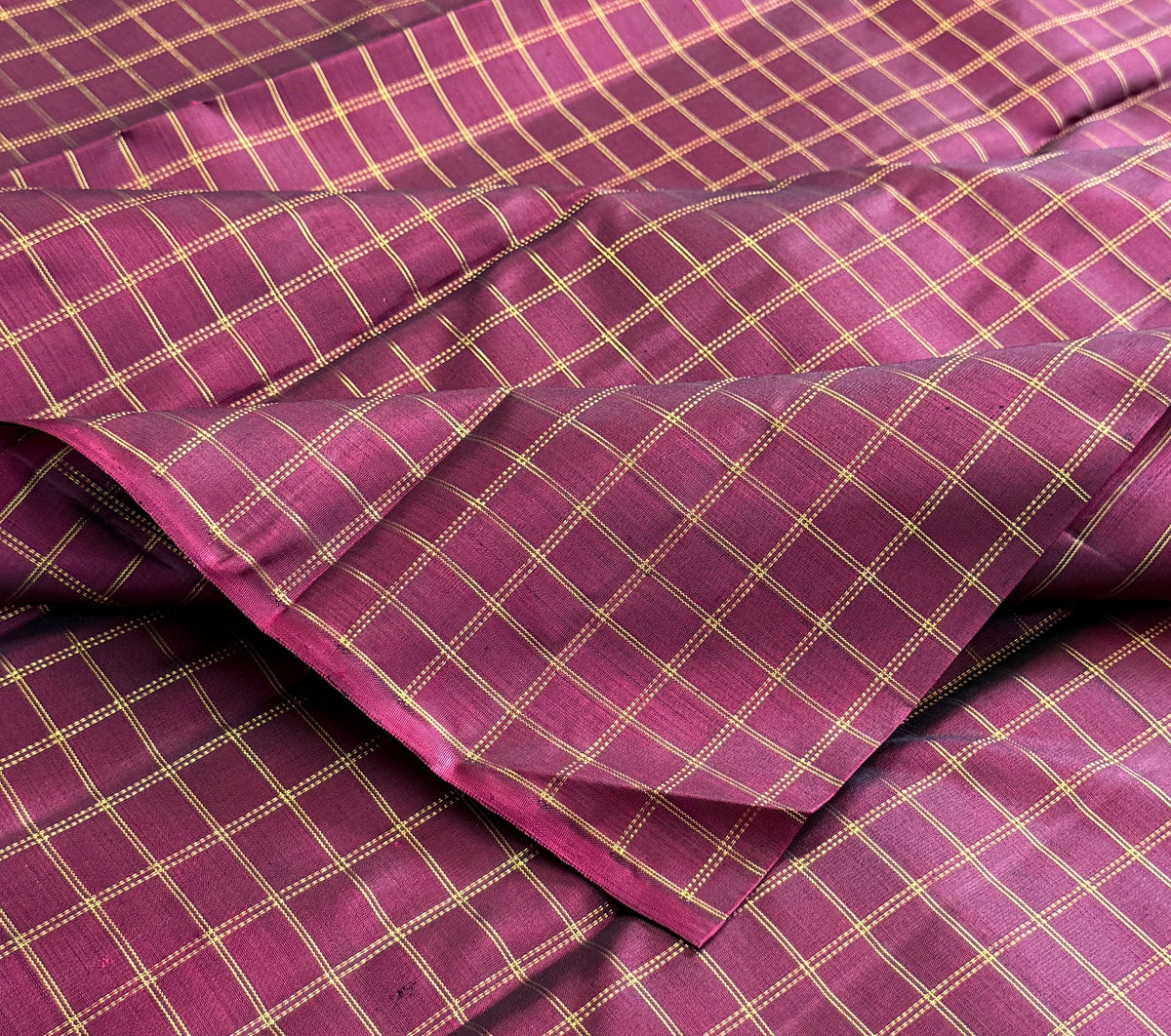 Araku zari kattam/ kanjipuram silk blouse fabric CLSA10943 (per metre)
