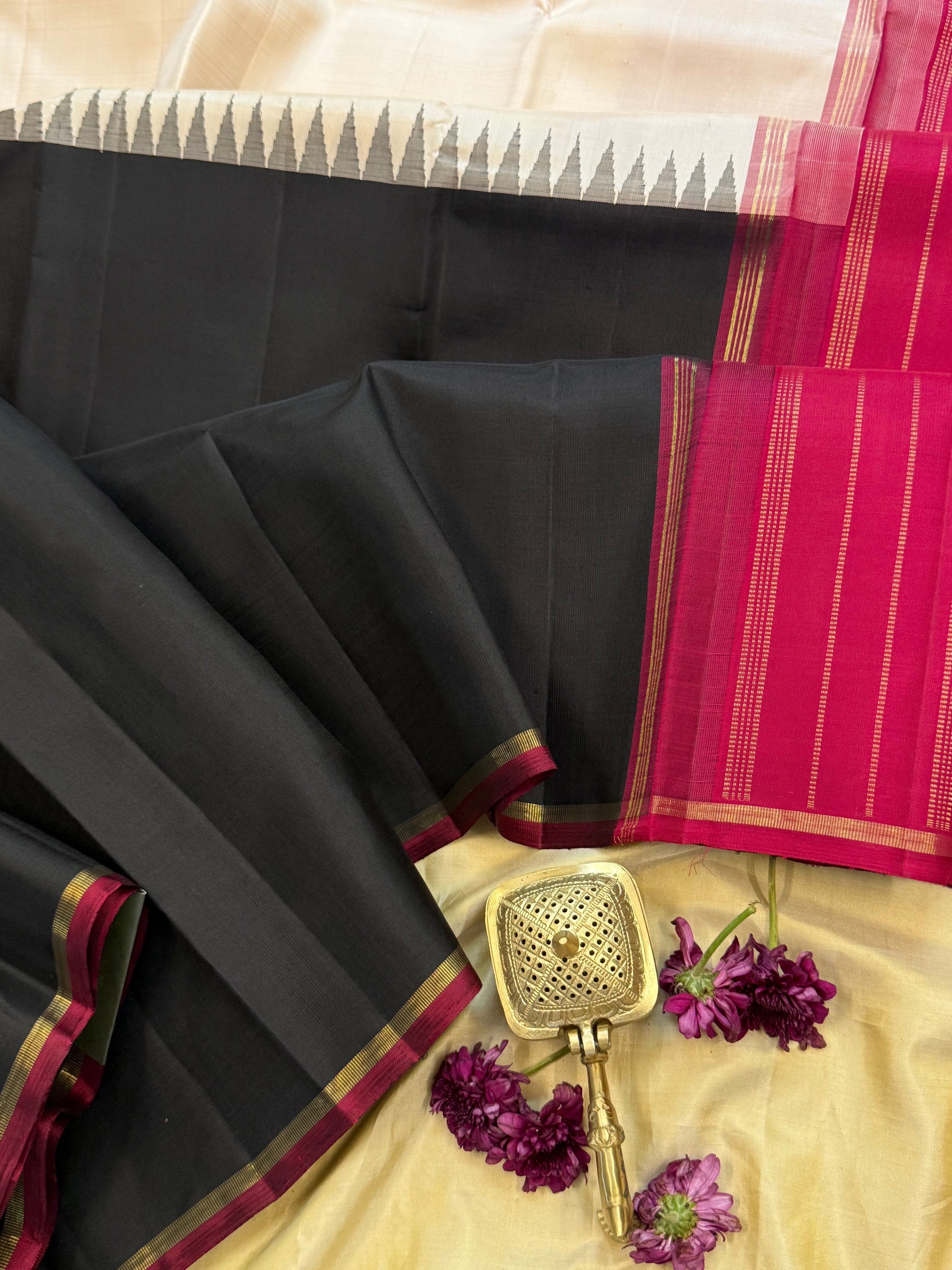 half and half Korvai   / Kanjipuram silk