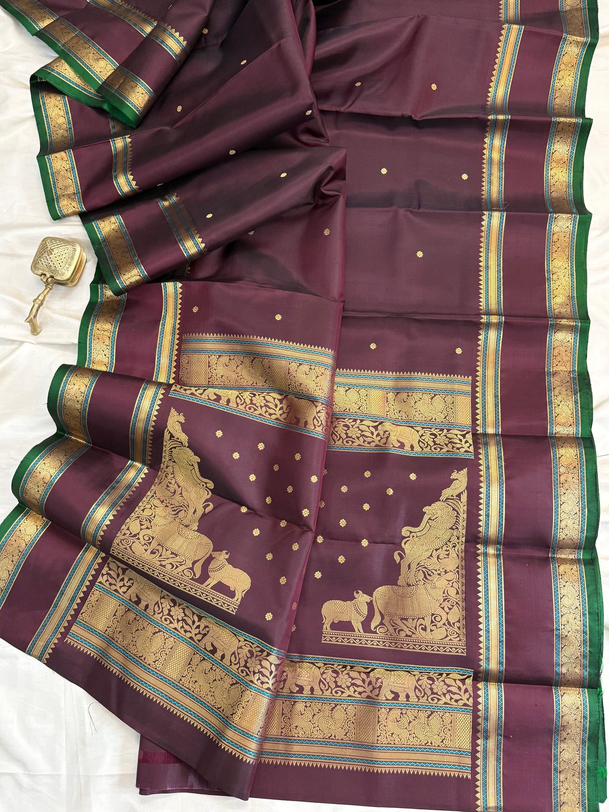 special edition- unique pallu and pure silk sarees clsa 12569