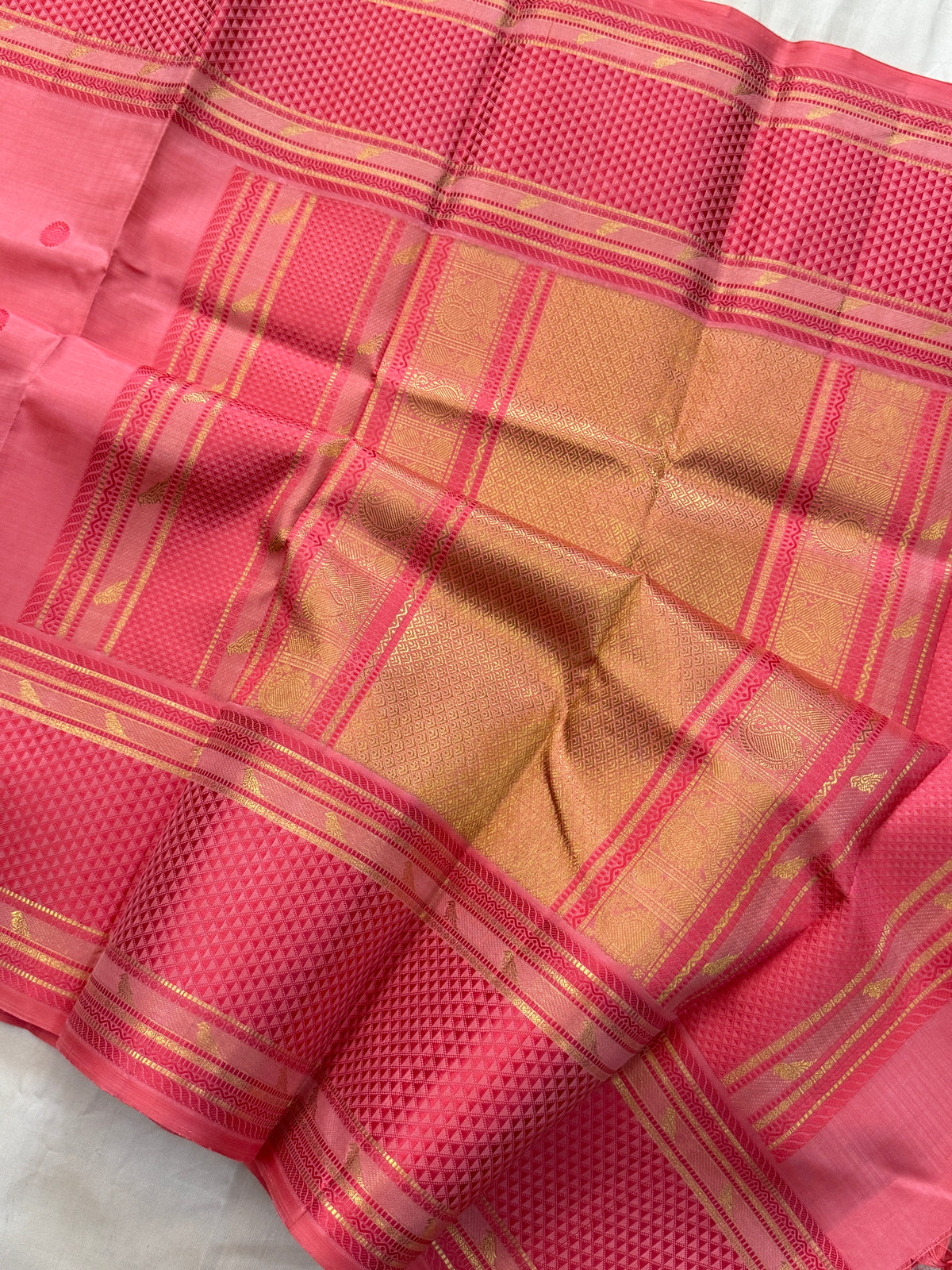 KILIYE :  pastel pink kili work /Kanjipuram silk clsa 5676