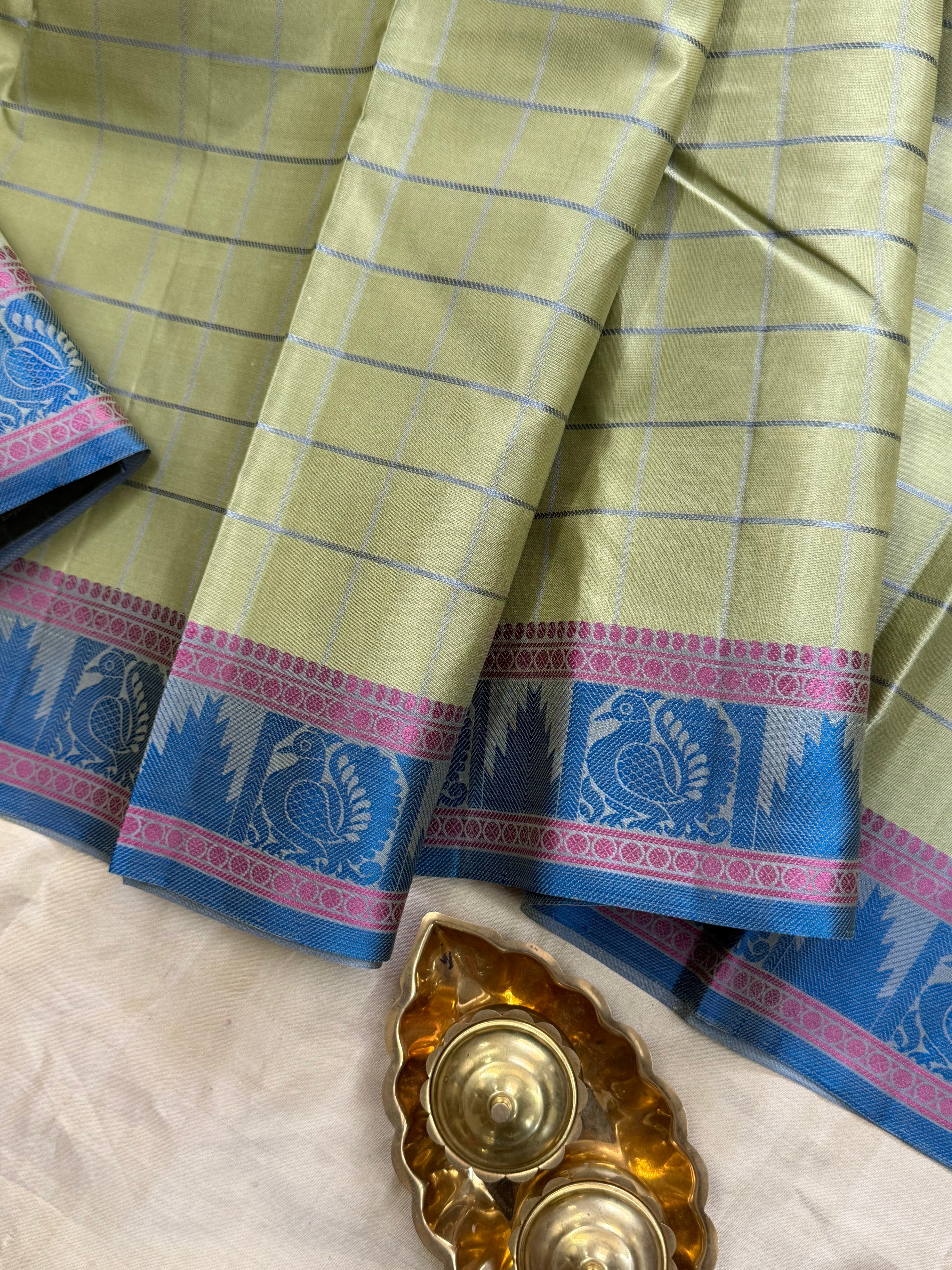 Pista green kattam / Varnangal Soft Silk CL4082