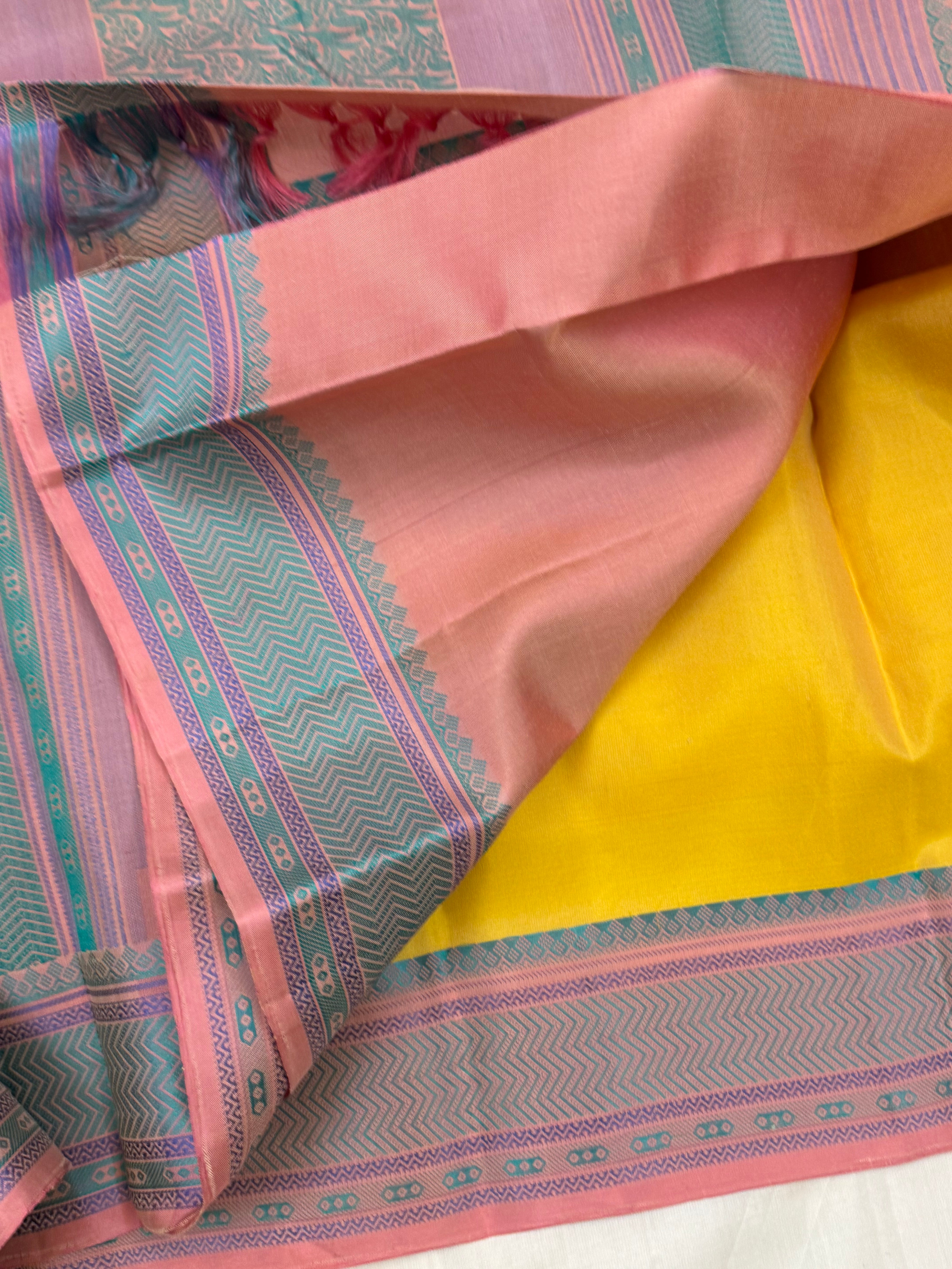 Yellow thread butta /  Varnangal Thread work  / CLSA11279