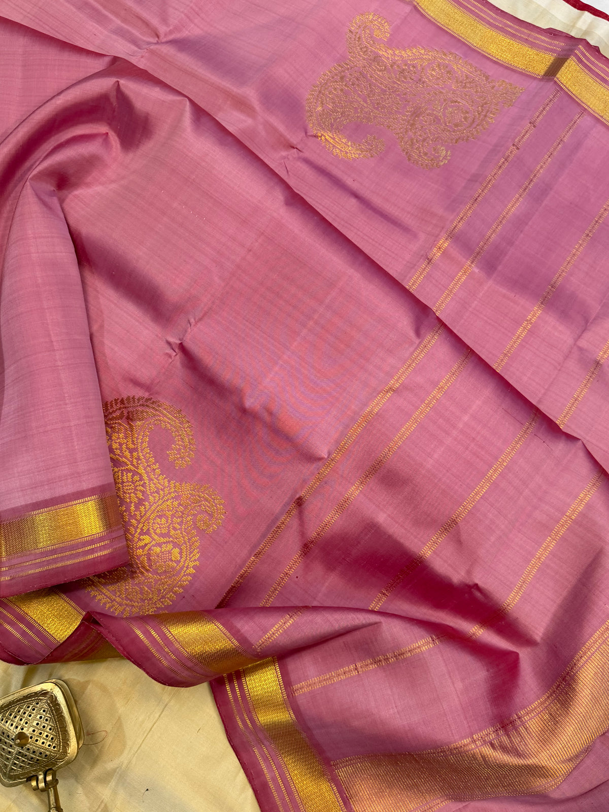 Pastel colour Aarani pure silk saree/ clsa 12062