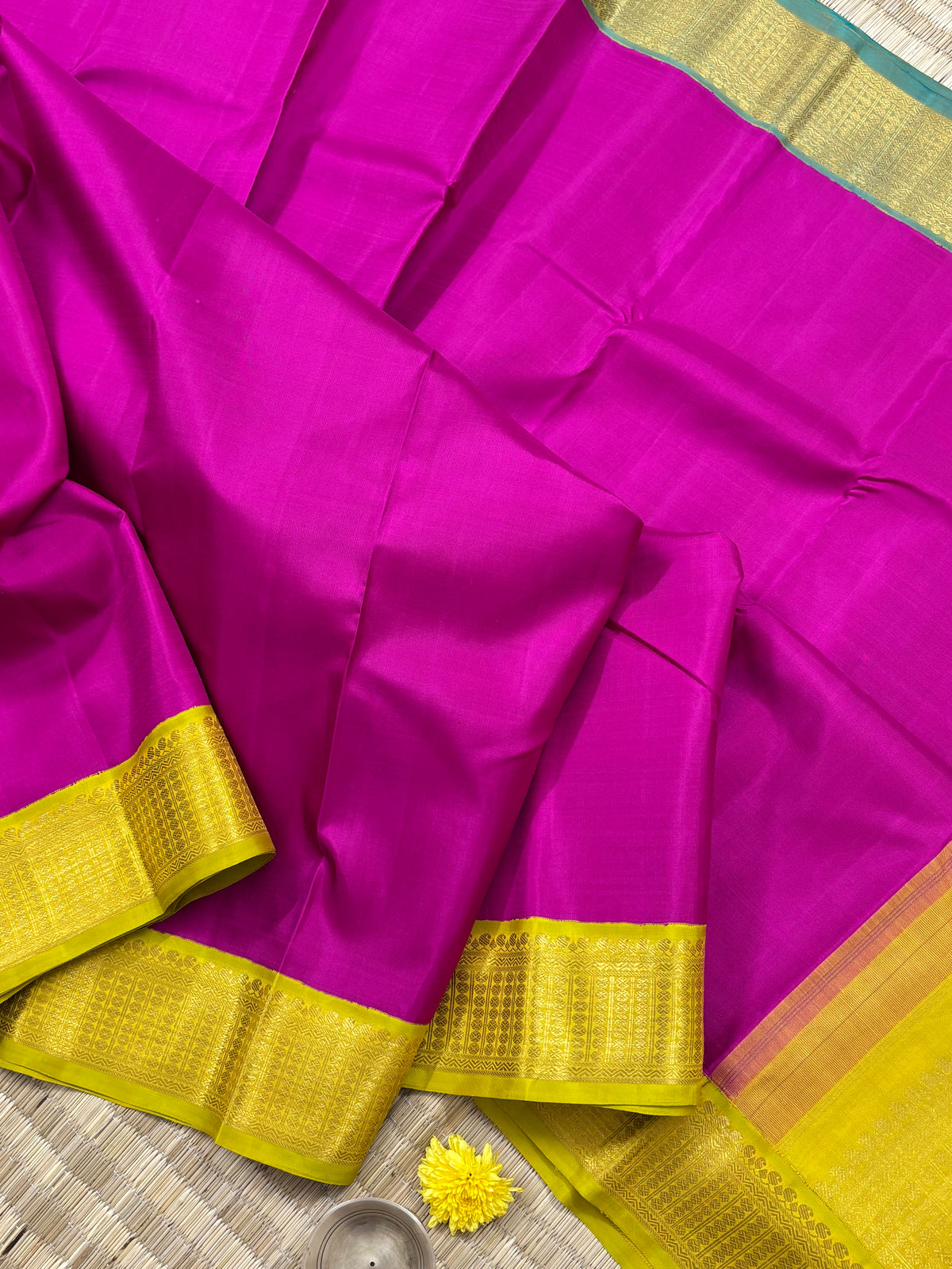 Concept saree-double pallu and double blouse Korvai/kanjipuram silk saree clsa 10956