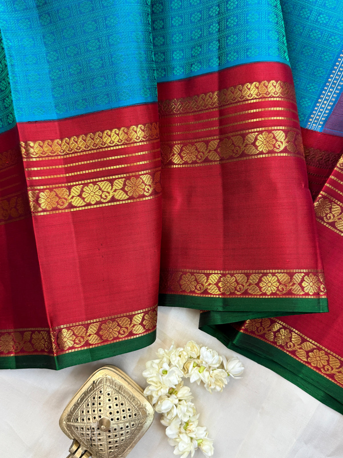 Laksham Butta Korvai / kanjipuram silk saree clsa 11386
