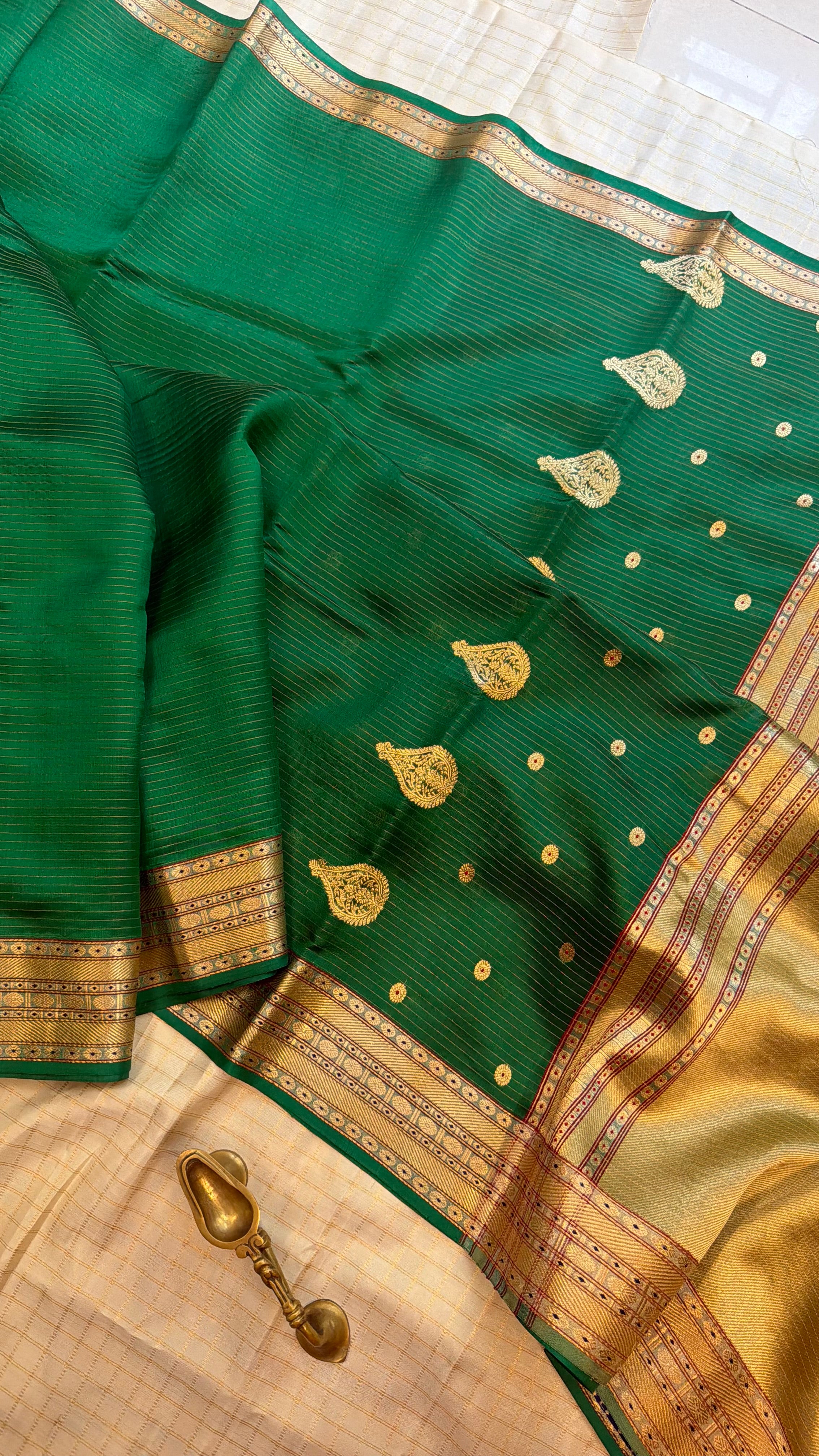 Ravi Verma painting inspired Chanderi silk