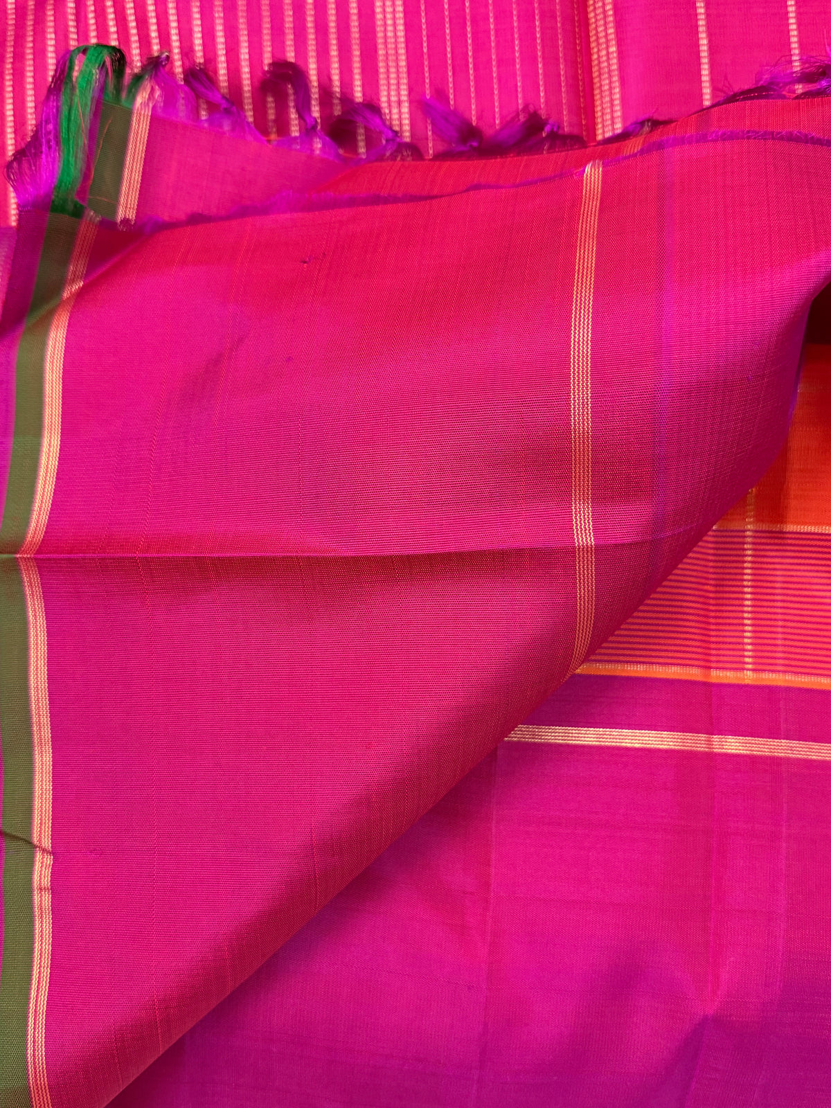 Chettinad Kattam pure Zari/Kanjipuram silk saree clsa 12755