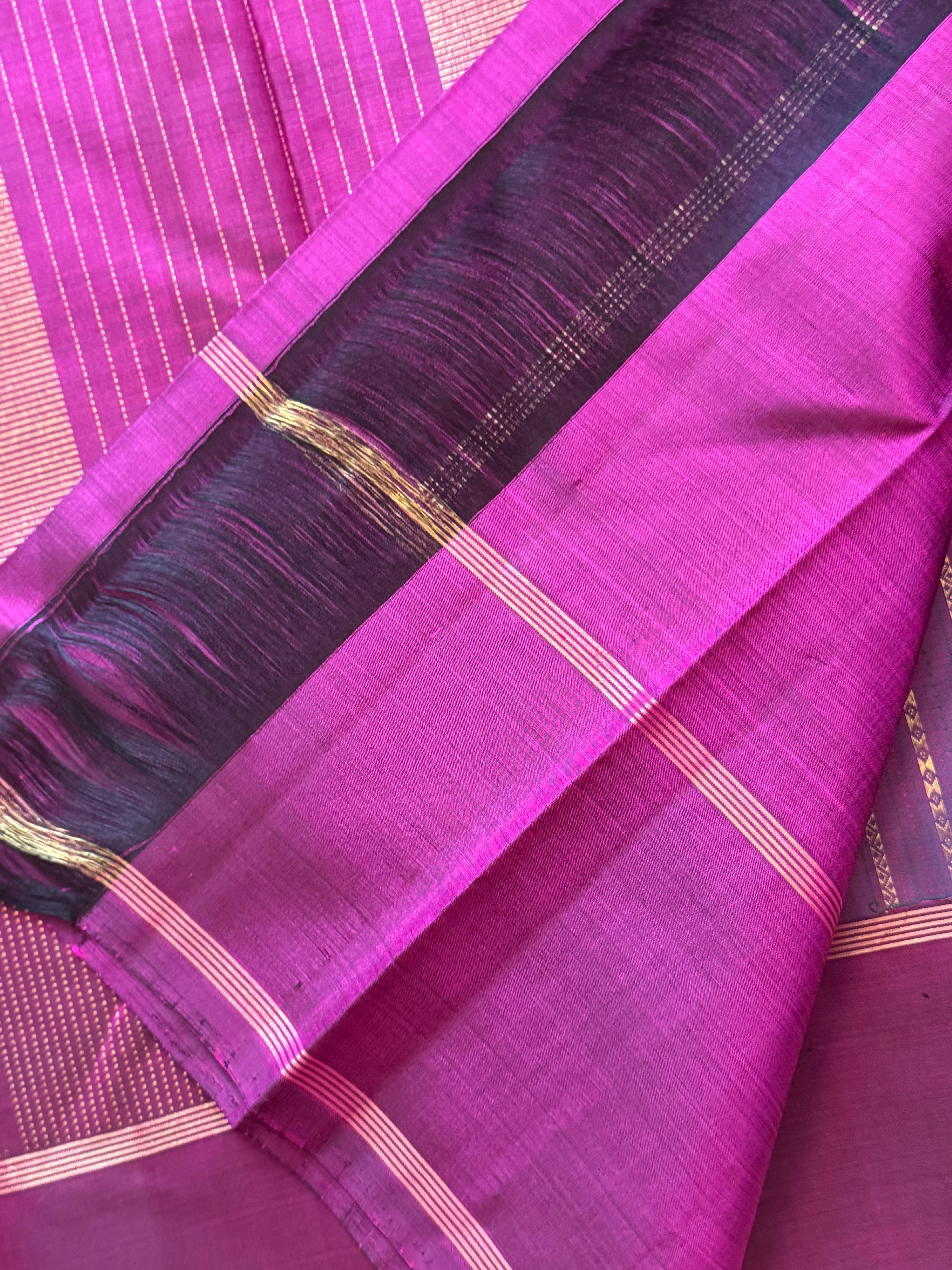Shot purple veldhari   - clearance sale / kanjipuram silk