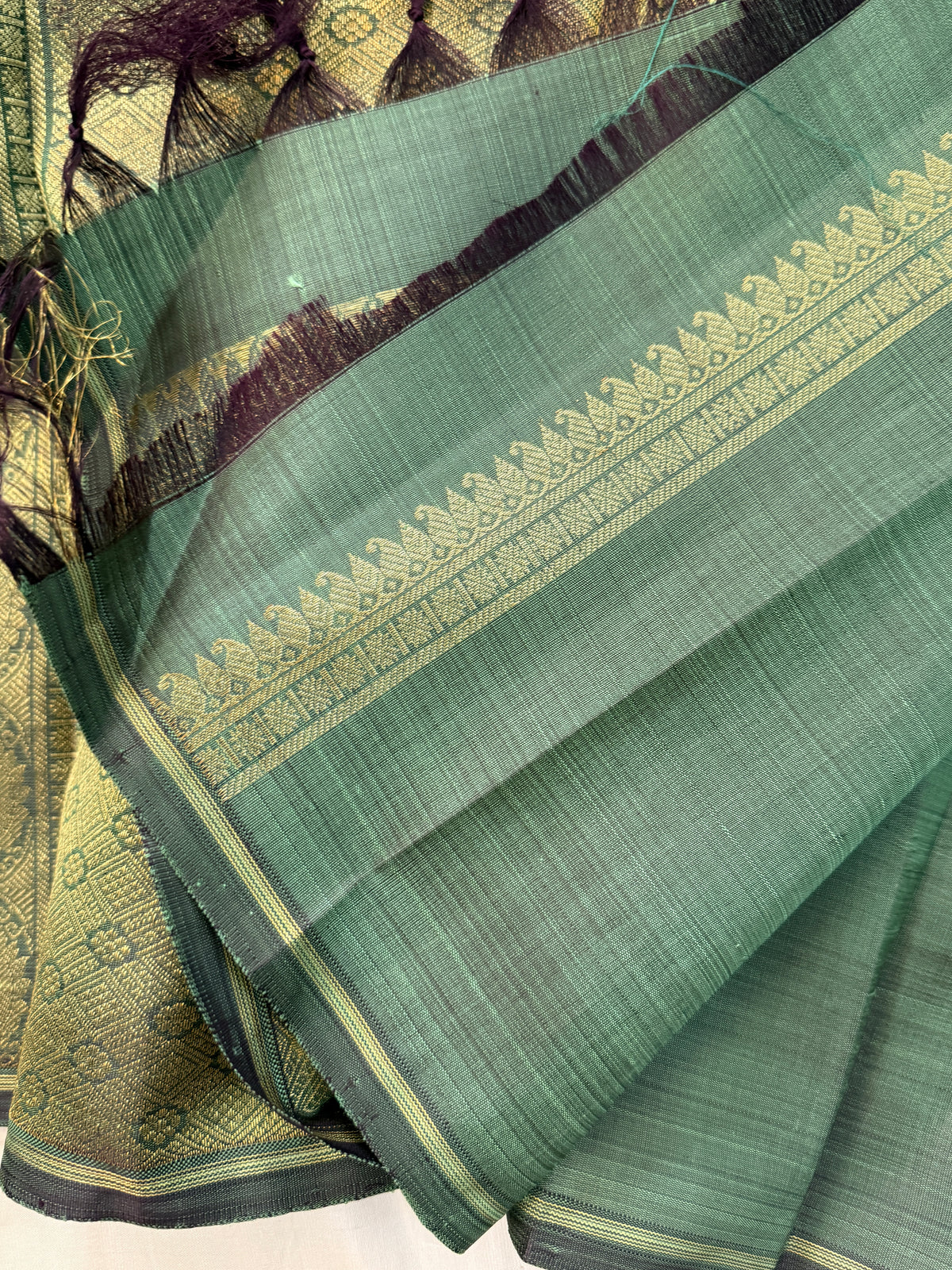 Organza Korvai / pure Zari Kanjipuram clsa 12156