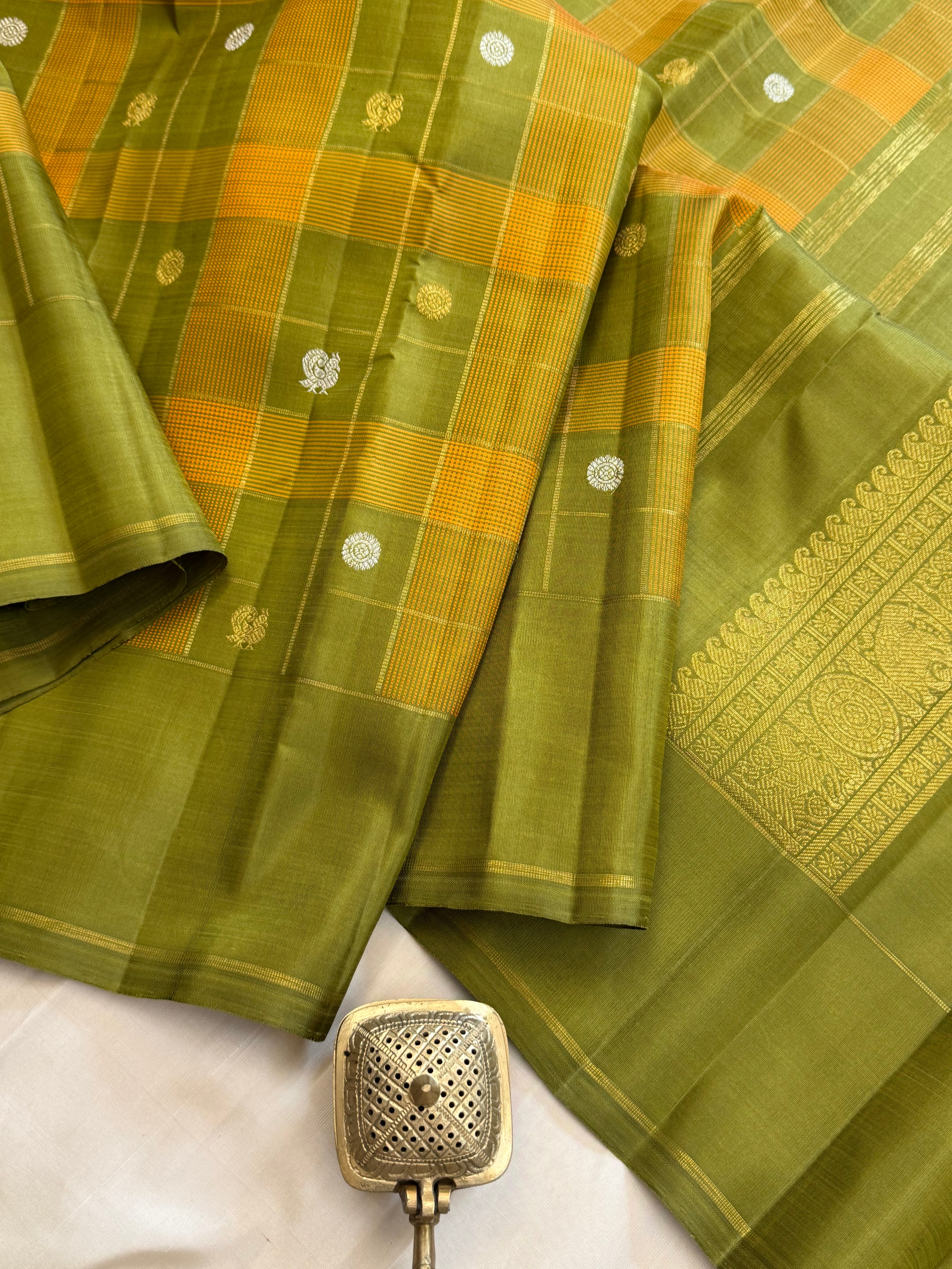 Chettinad Kattam Pure Kanjipuram silkCLSA11339