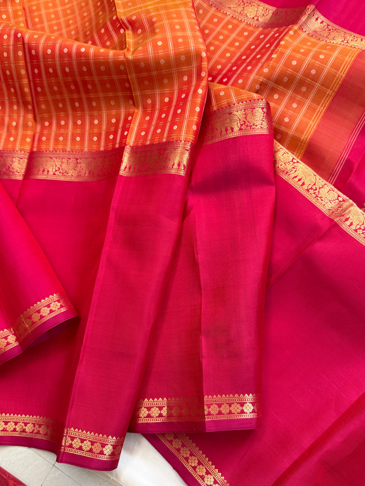 Special edition long border with body thread Butta silk saree/clsa 12414