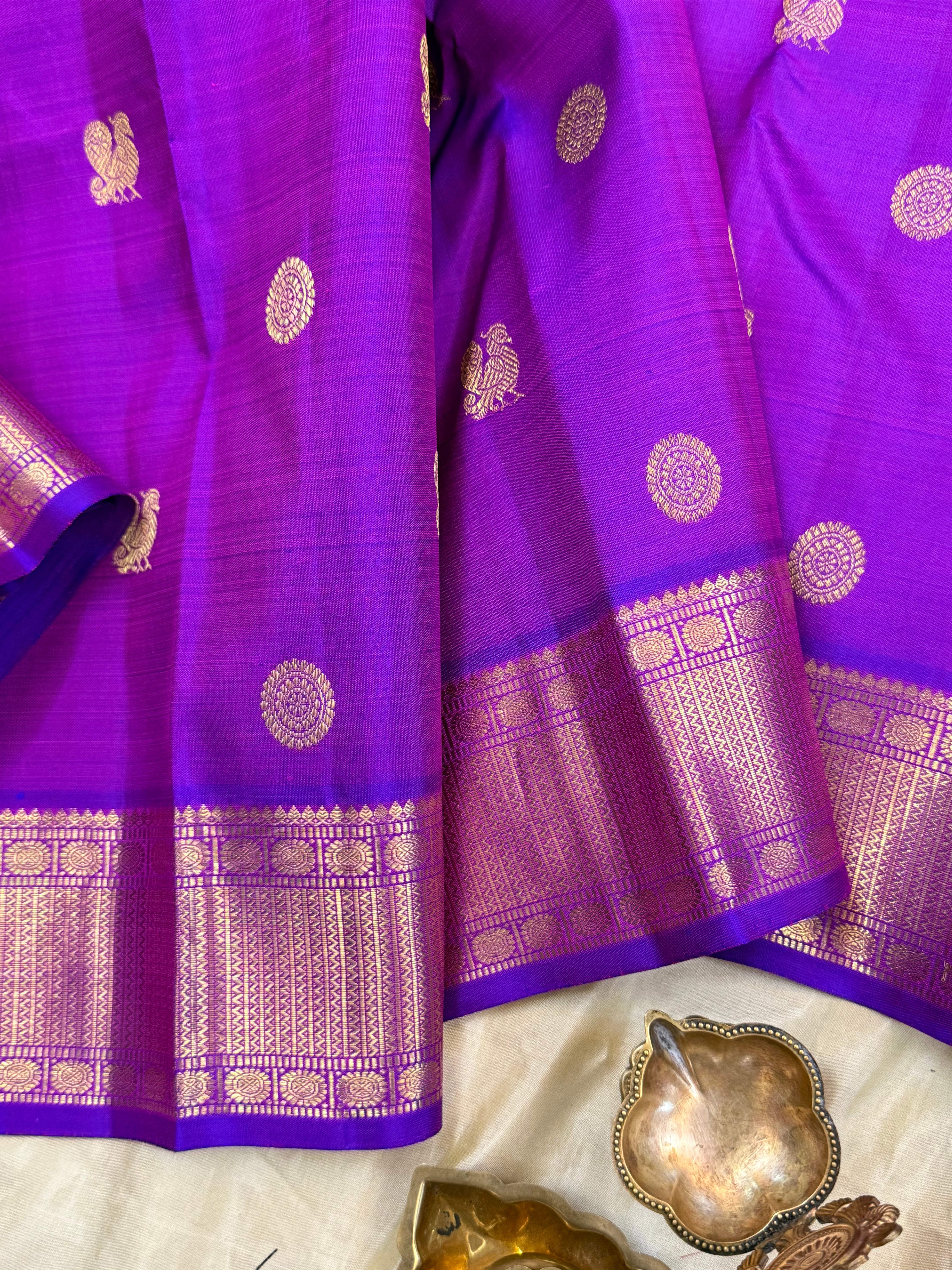 Majenta annam chakram Butta / Kanjipuram silk CLSA10831