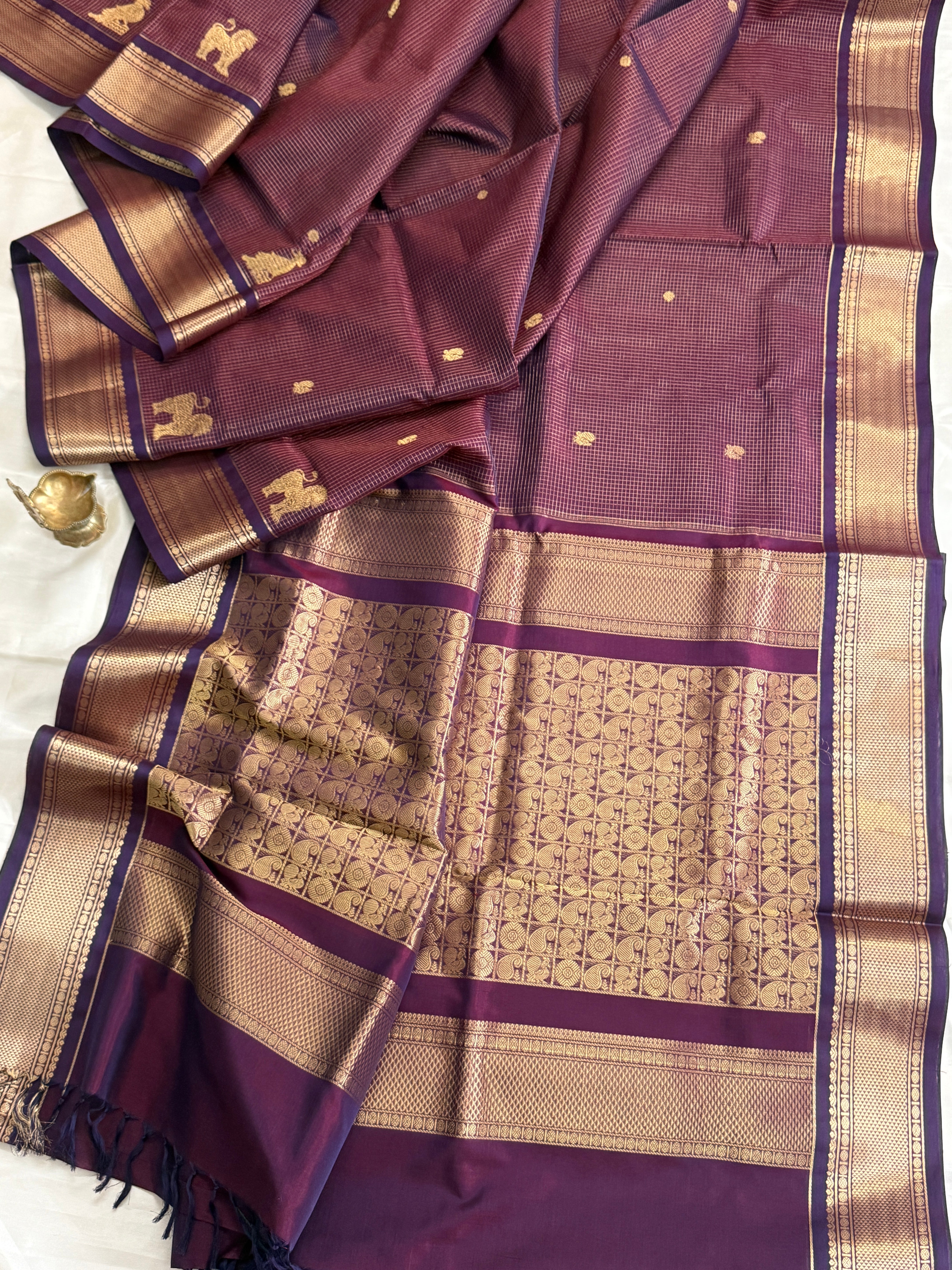 Paaku Zari kattam Silk cotton/ CLSA11491