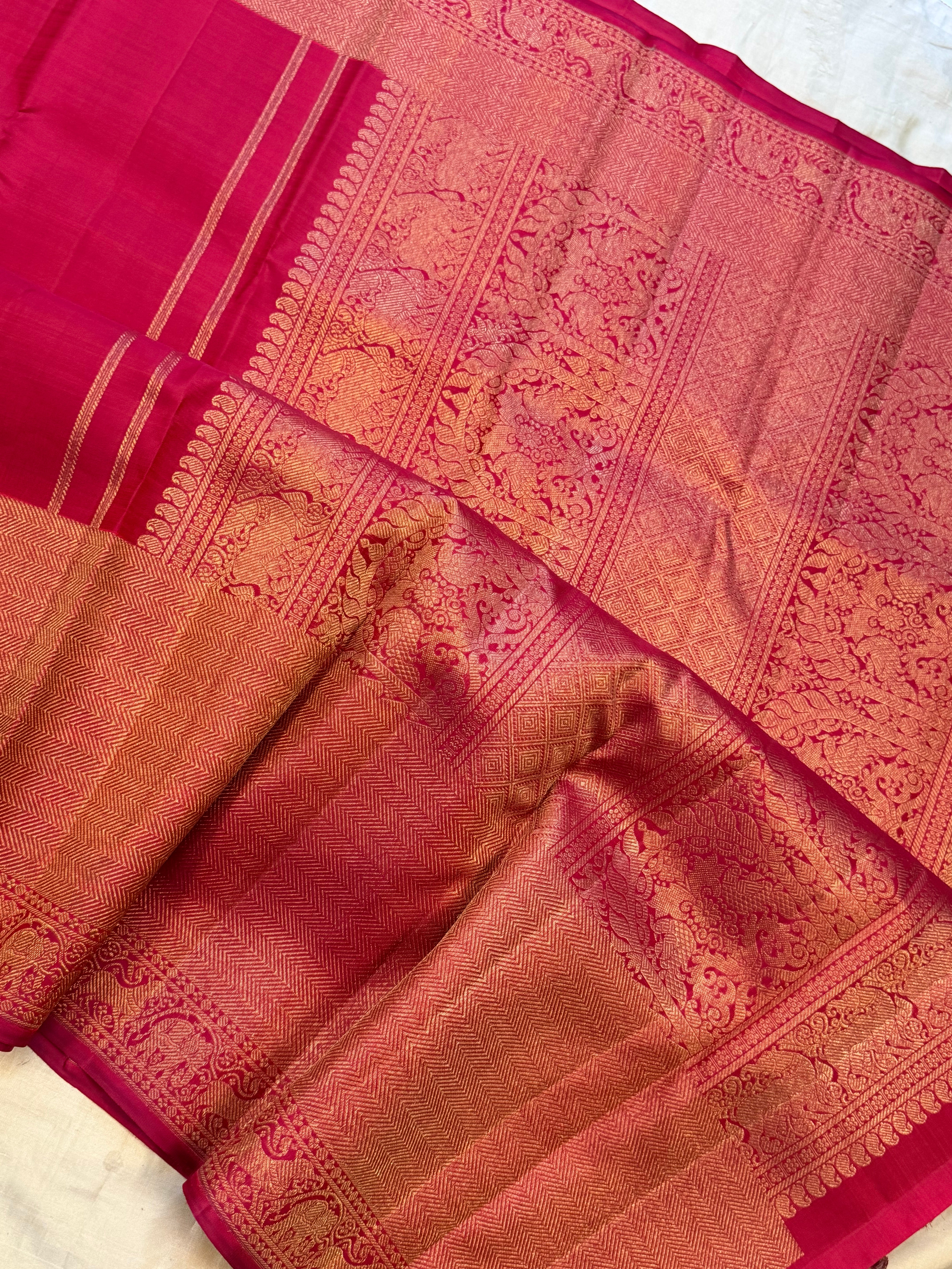 Moha : Araku morning evening   pure Zari Kanjipuram silk