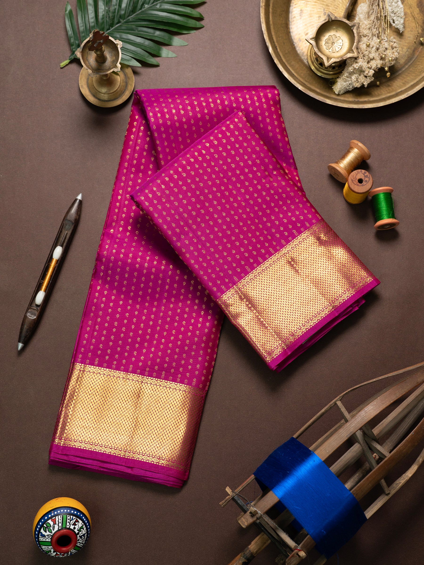Bridal Thodar butta Kanjipuram Silk Saree CLSA10926