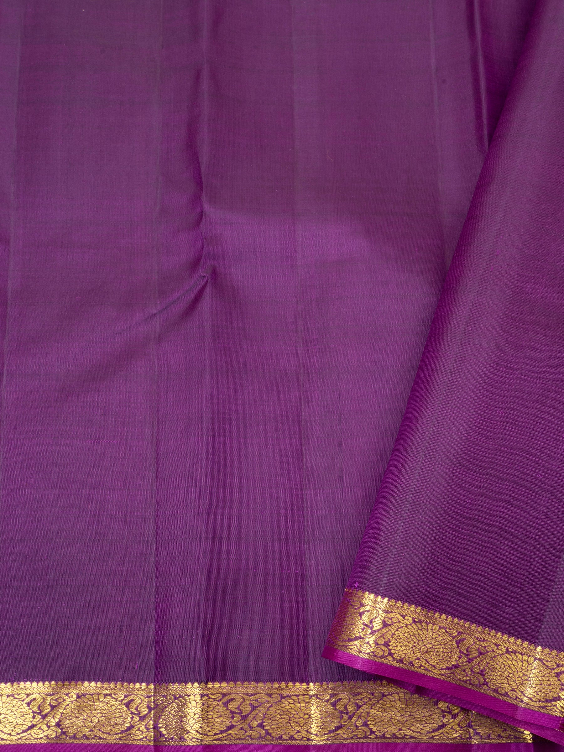 Mayilkazhuthu and purple small border/ Arani silk CLSA4276