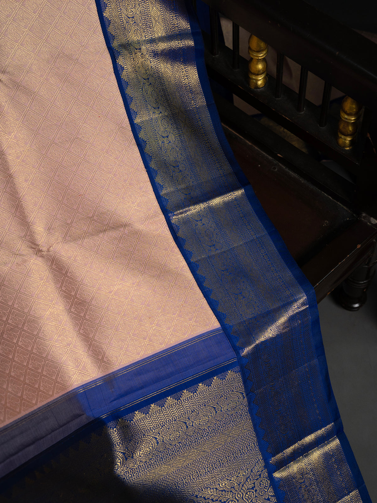 Paste plush pink brocade / Kanjipuram Silk Saree CLSA4265