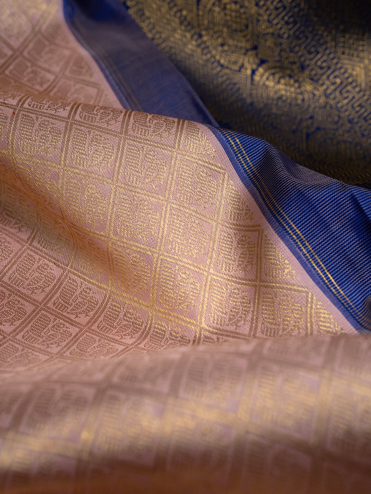 Paste plush pink brocade / Kanjipuram Silk Saree CLSA4265