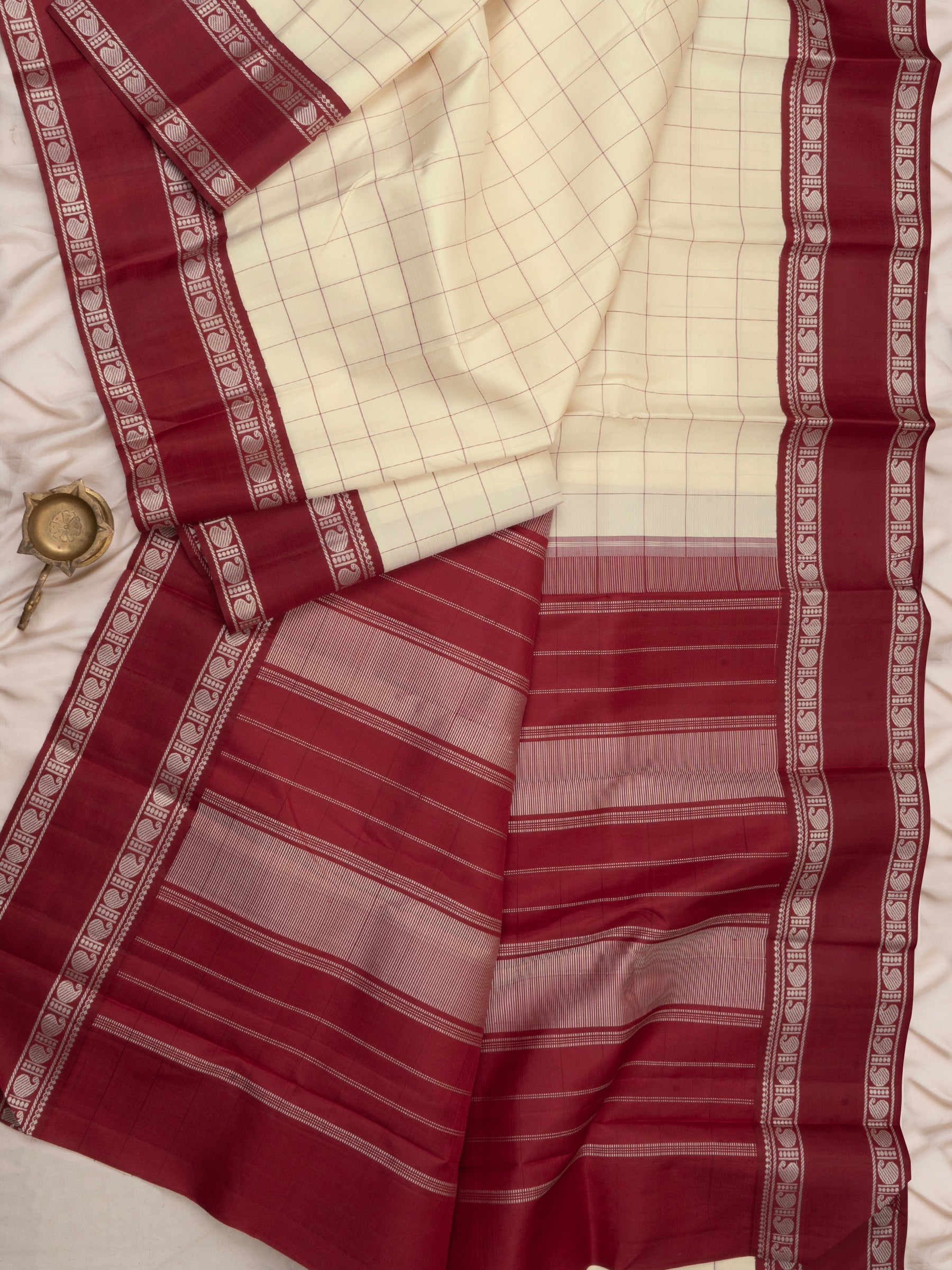 Offwhite and Araku kattam/ special edition kanjipuram silk CLSA1087