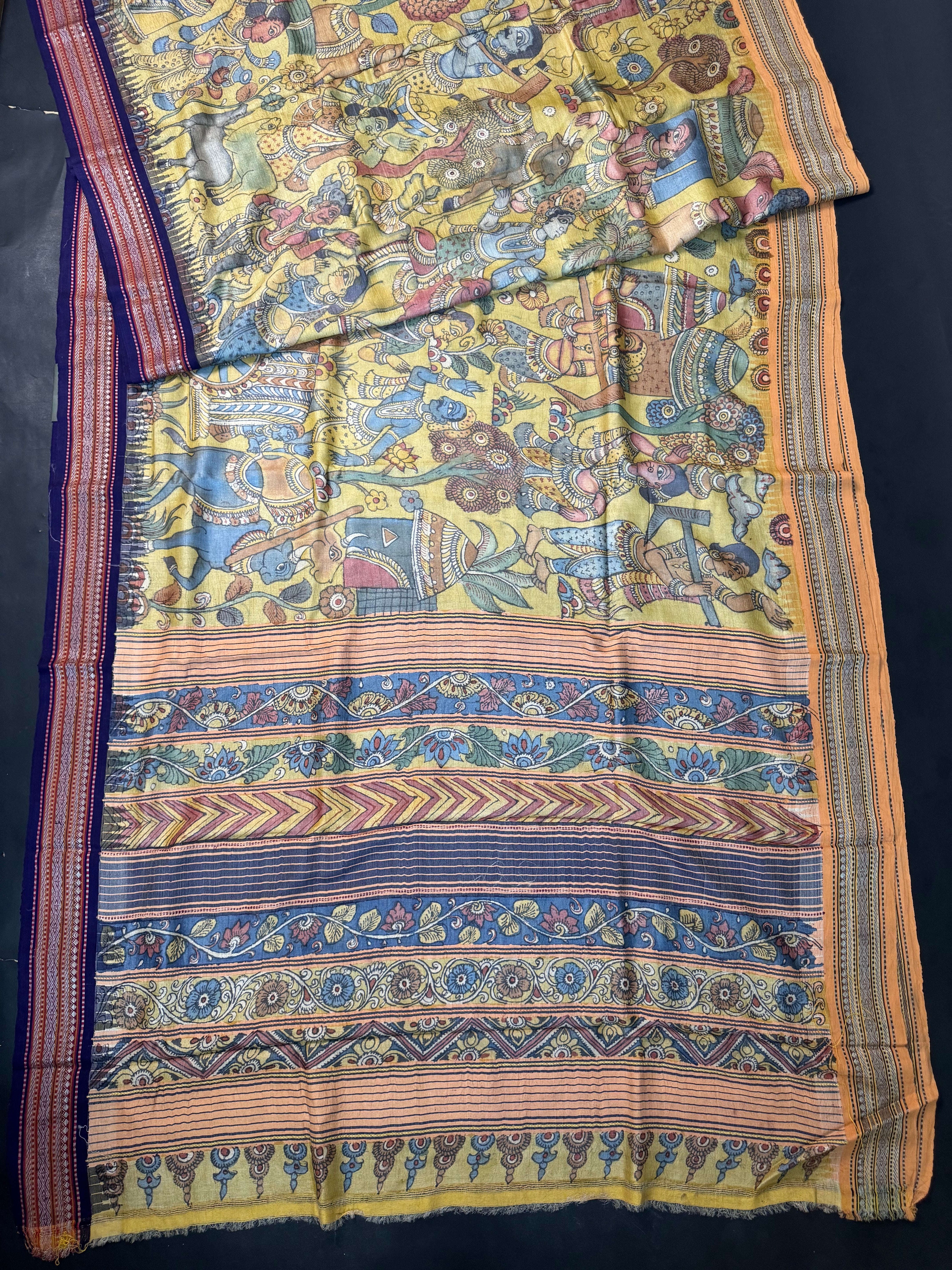 Pen kalamkari Vidharba Tussar4634