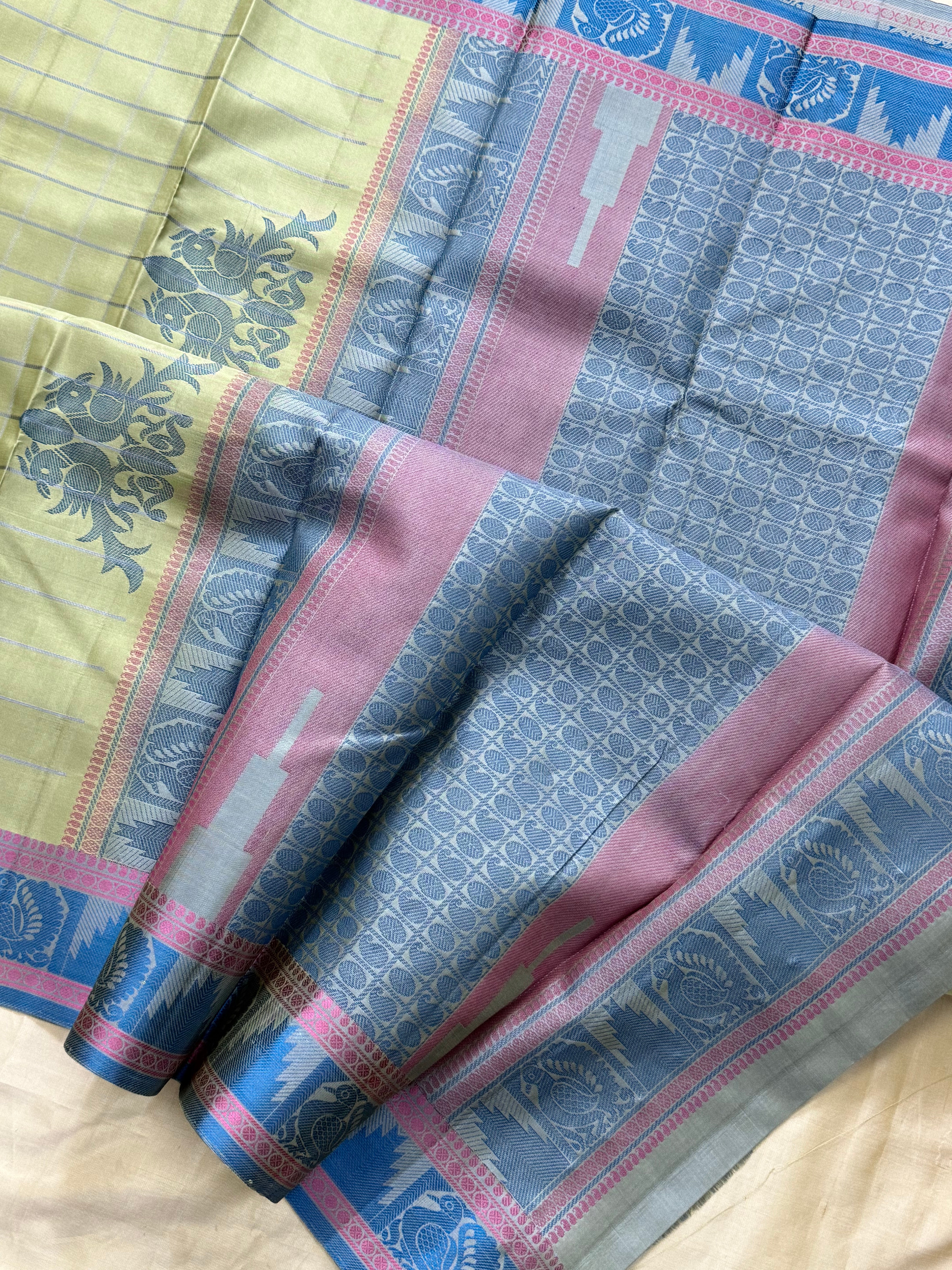 Pista green kattam / Varnangal Soft Silk CL4082