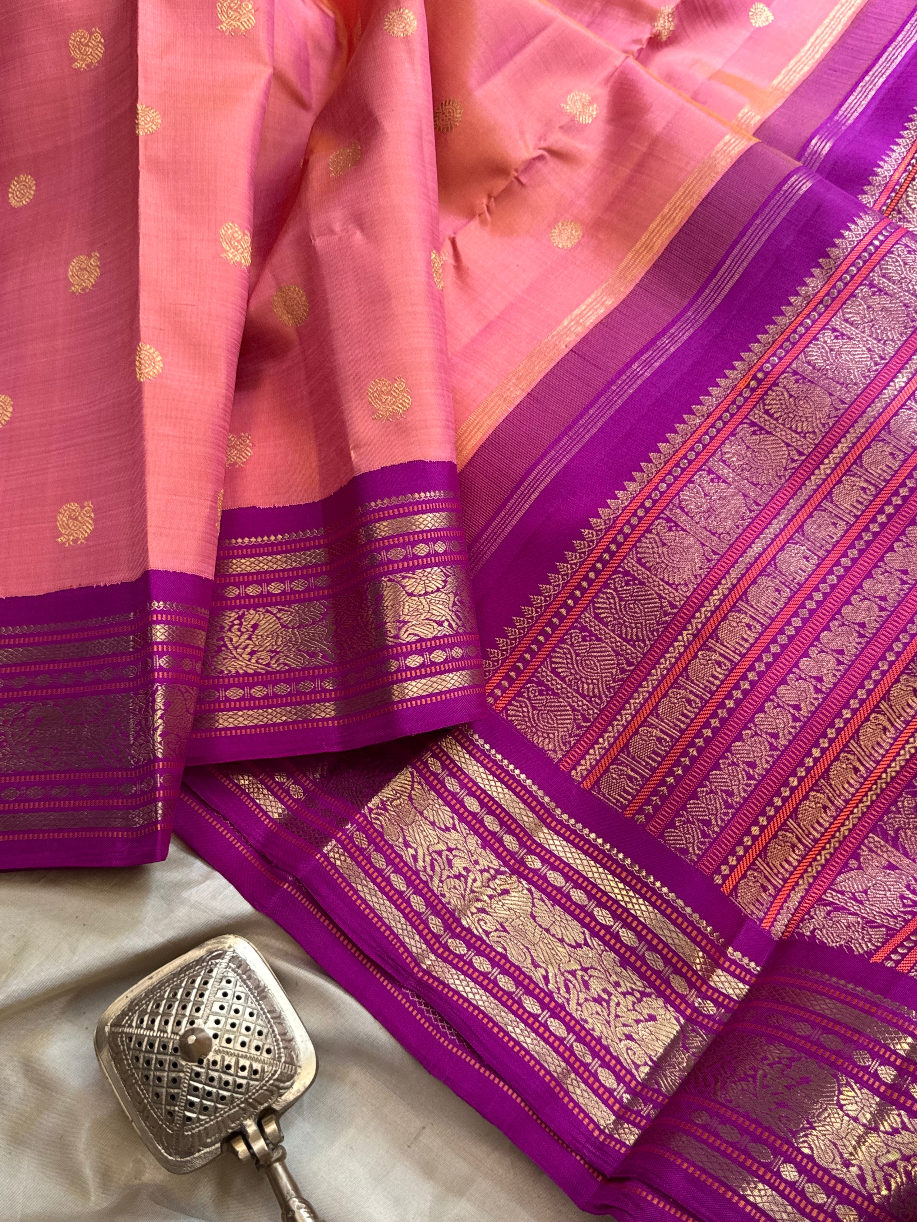 Kanagambaram Korvai  / Kanjipuram silk