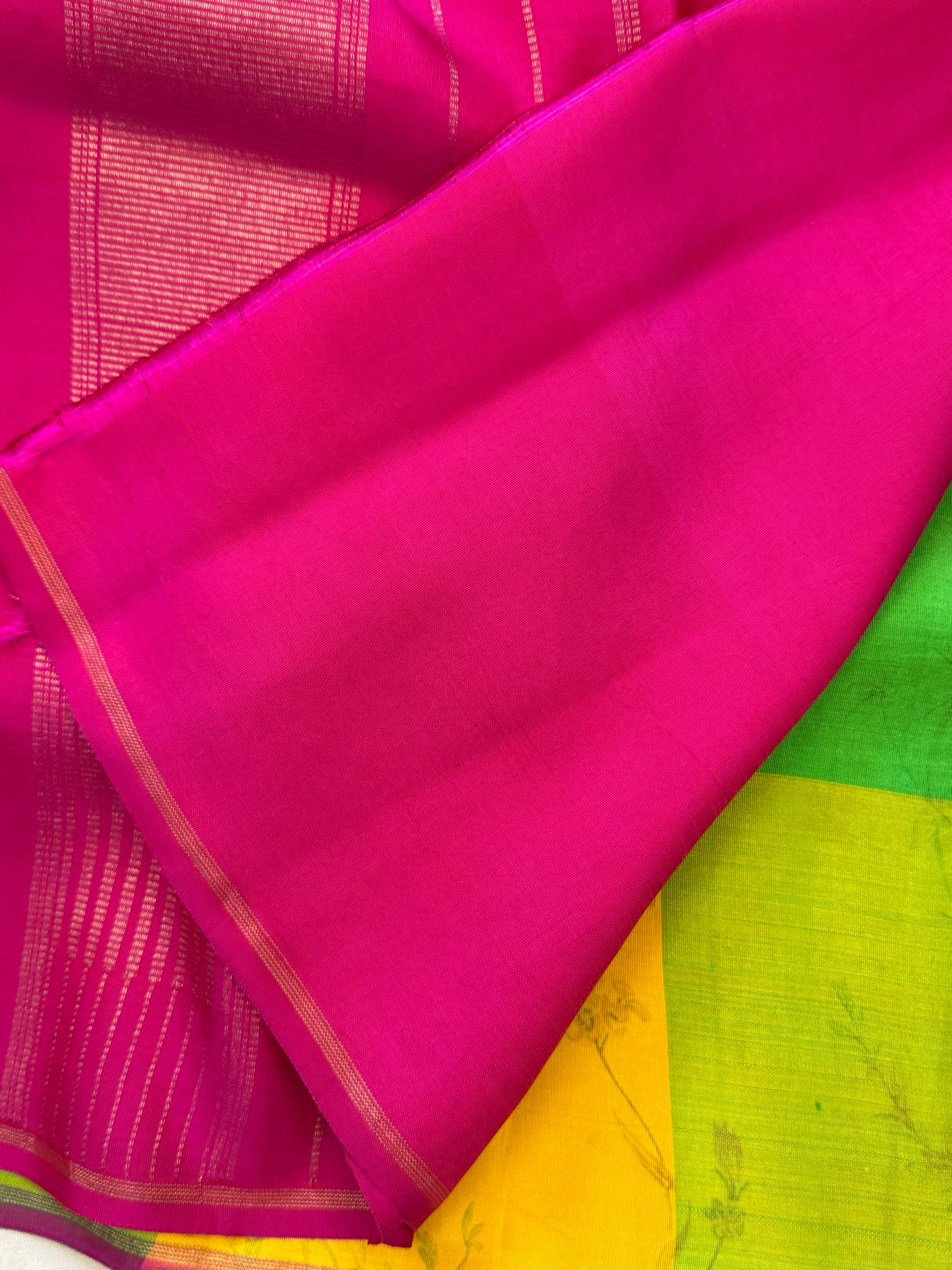 FLORAL DIGITAL PRINTED PURE ZARI / KANJIPURAM SILK SAREE CLSA 10819