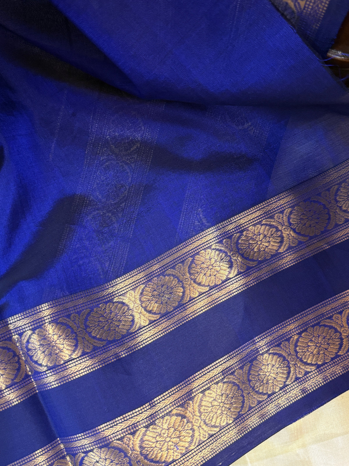 Premium silk cotton irutalaipakshi butta with kattam/ clsa 12386