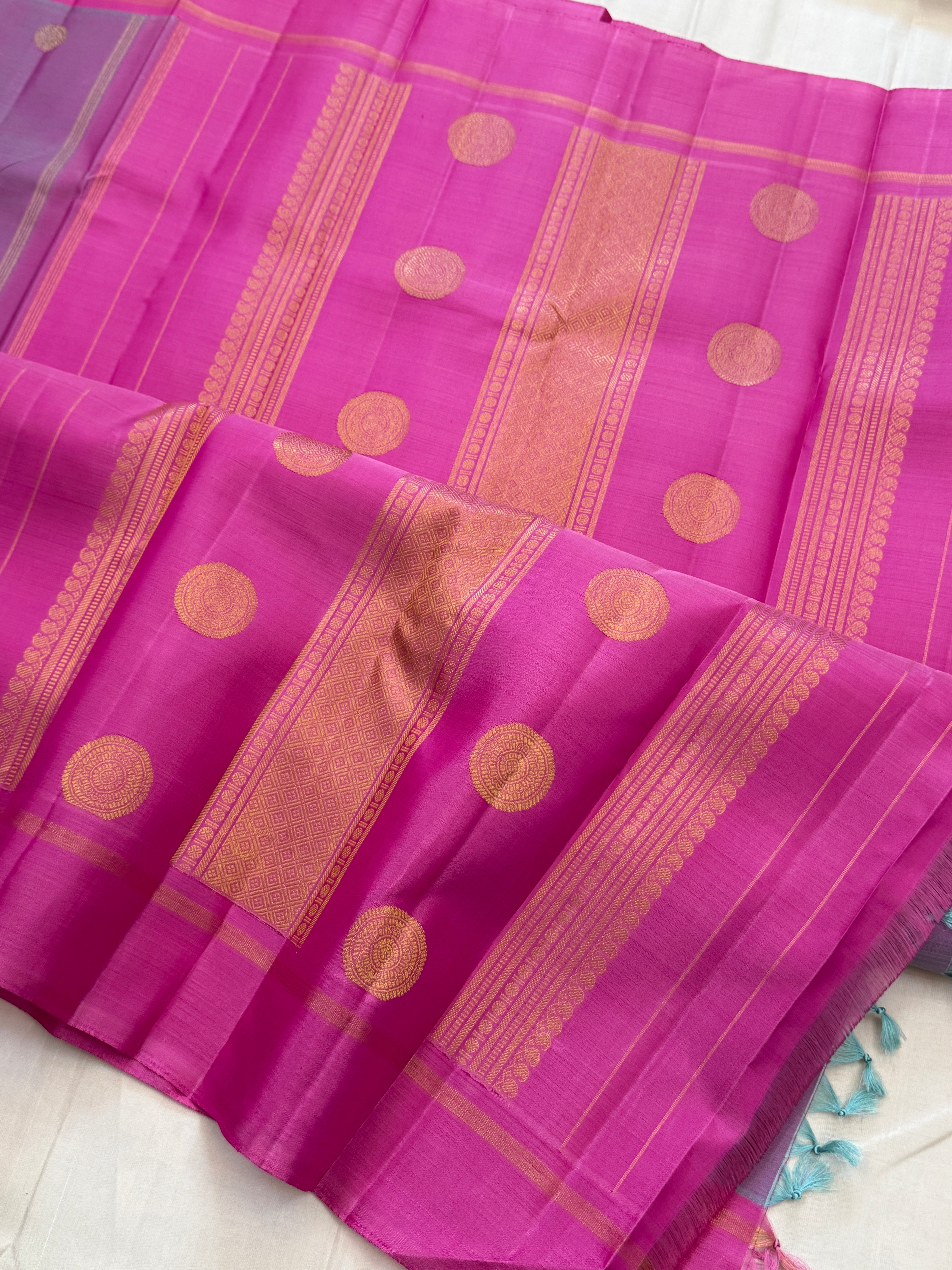 Lavender shot pink body , pink contrast border CLSA11217